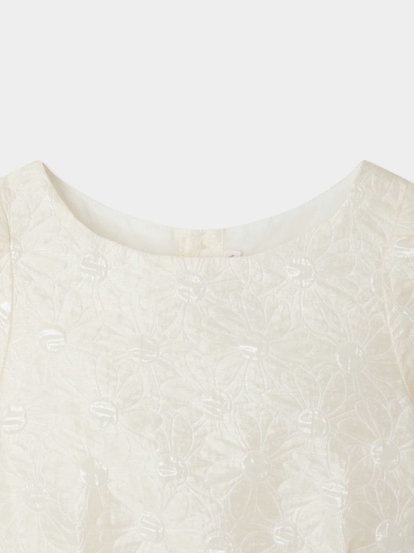 Turandot dress in shiny silk with flowers