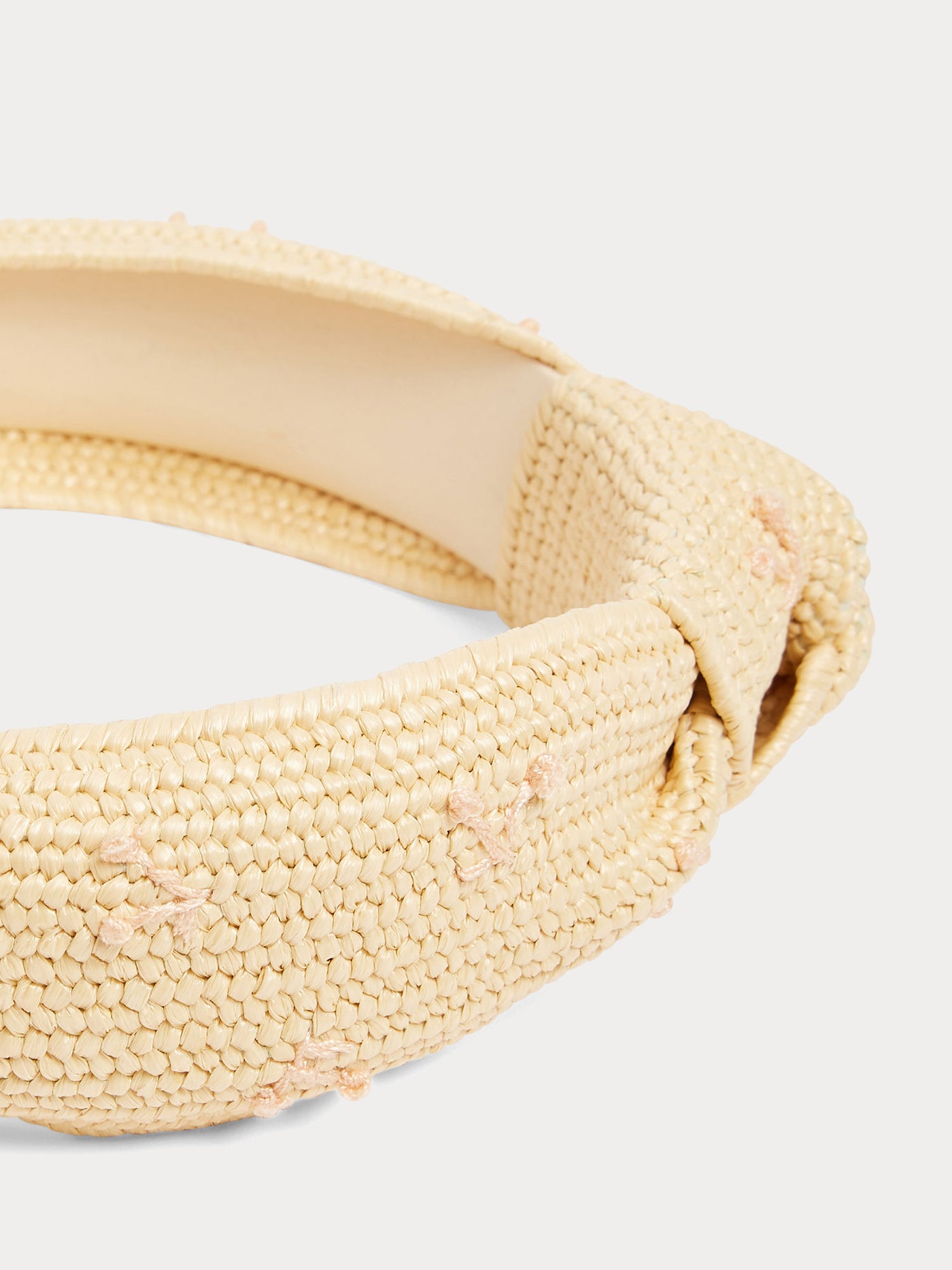 Edeline raffia headband with bow