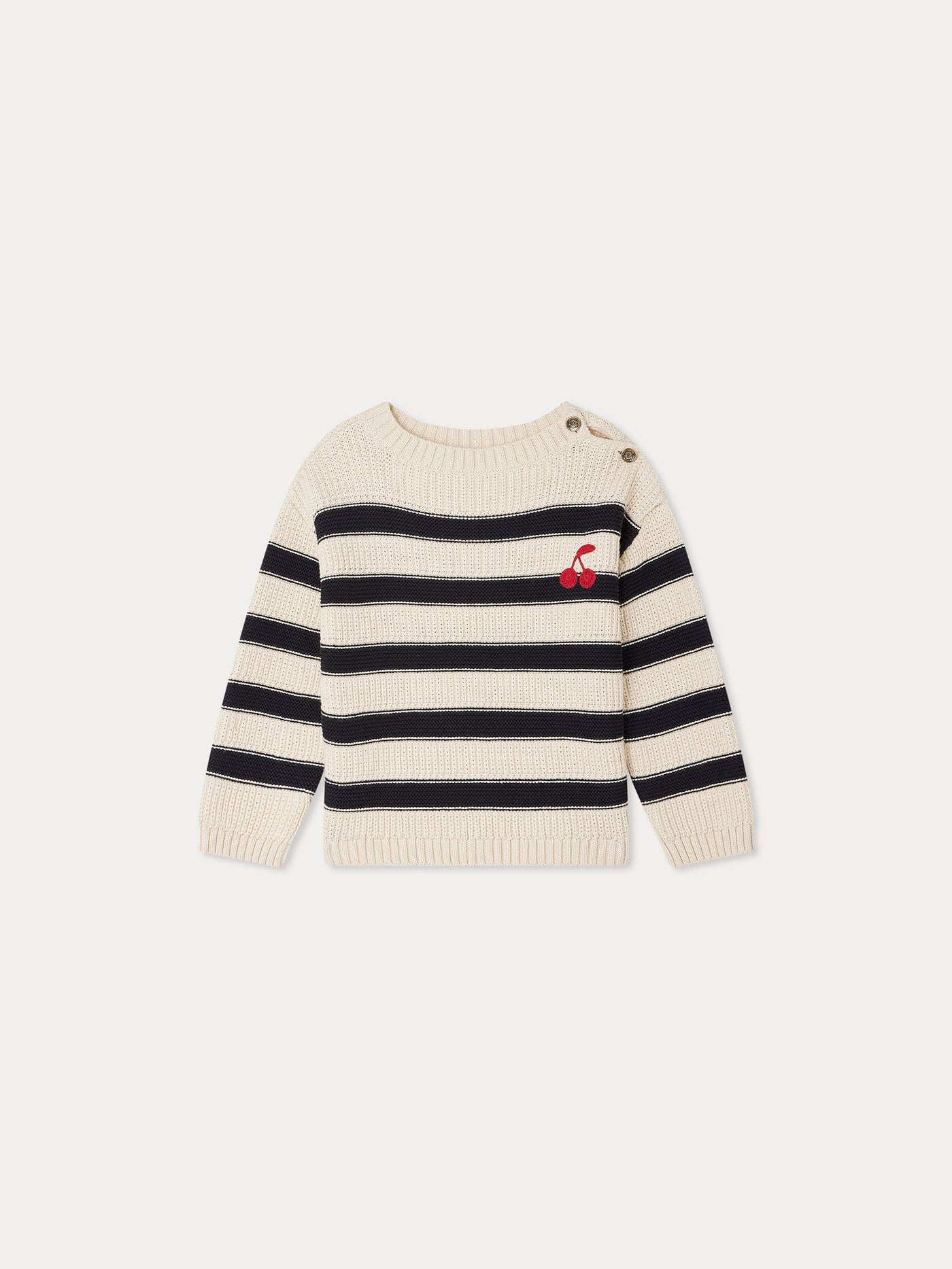 Ereni sweater striped with boat neckline