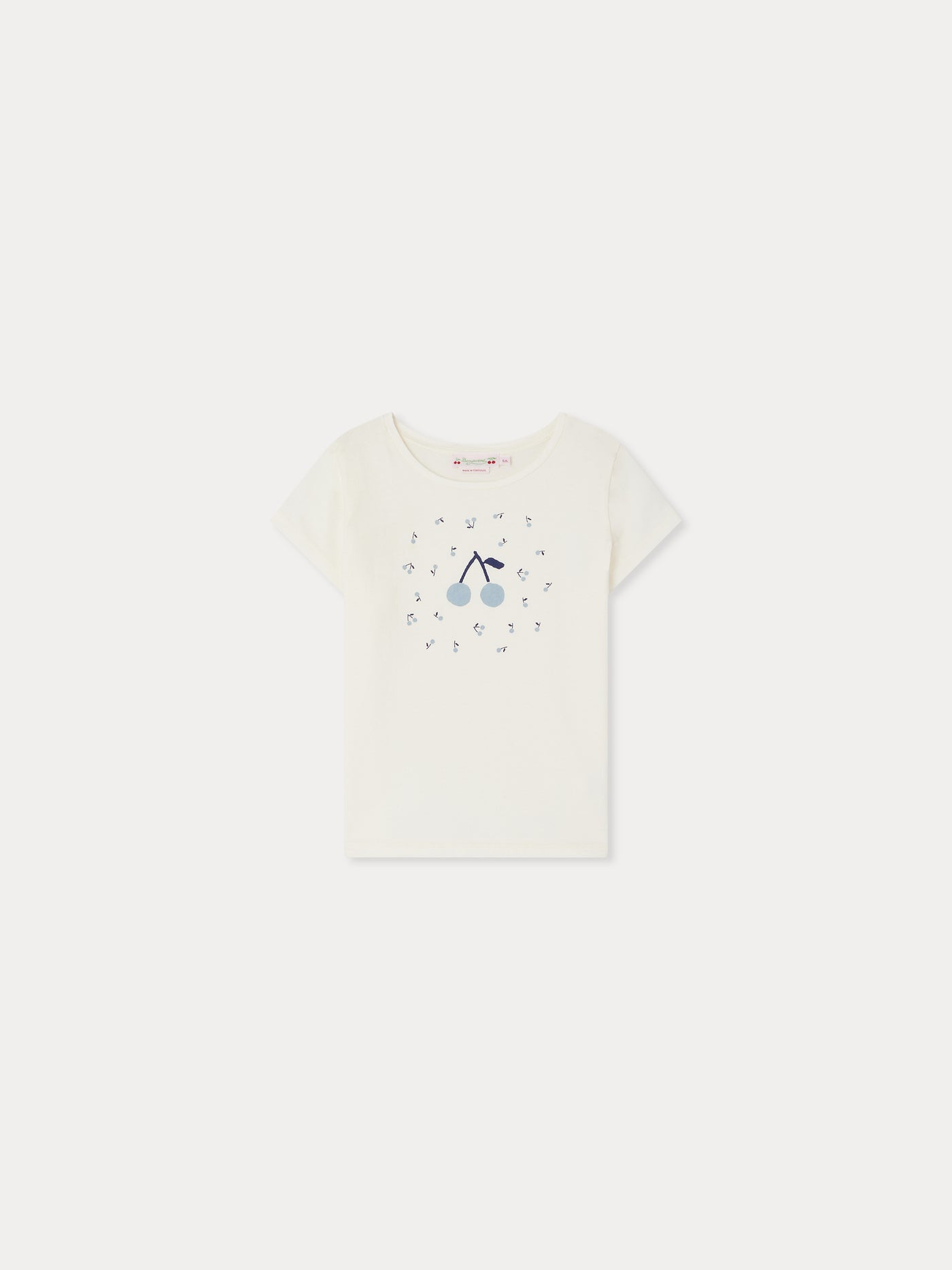 Alcala t-shirt with cherry print in organic cotton
