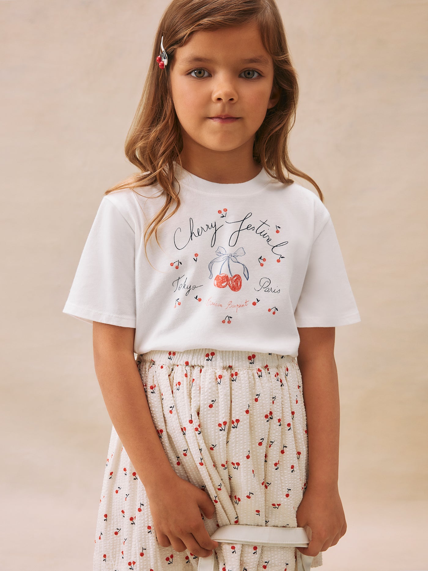 Thida t-shirt with cherry festival print