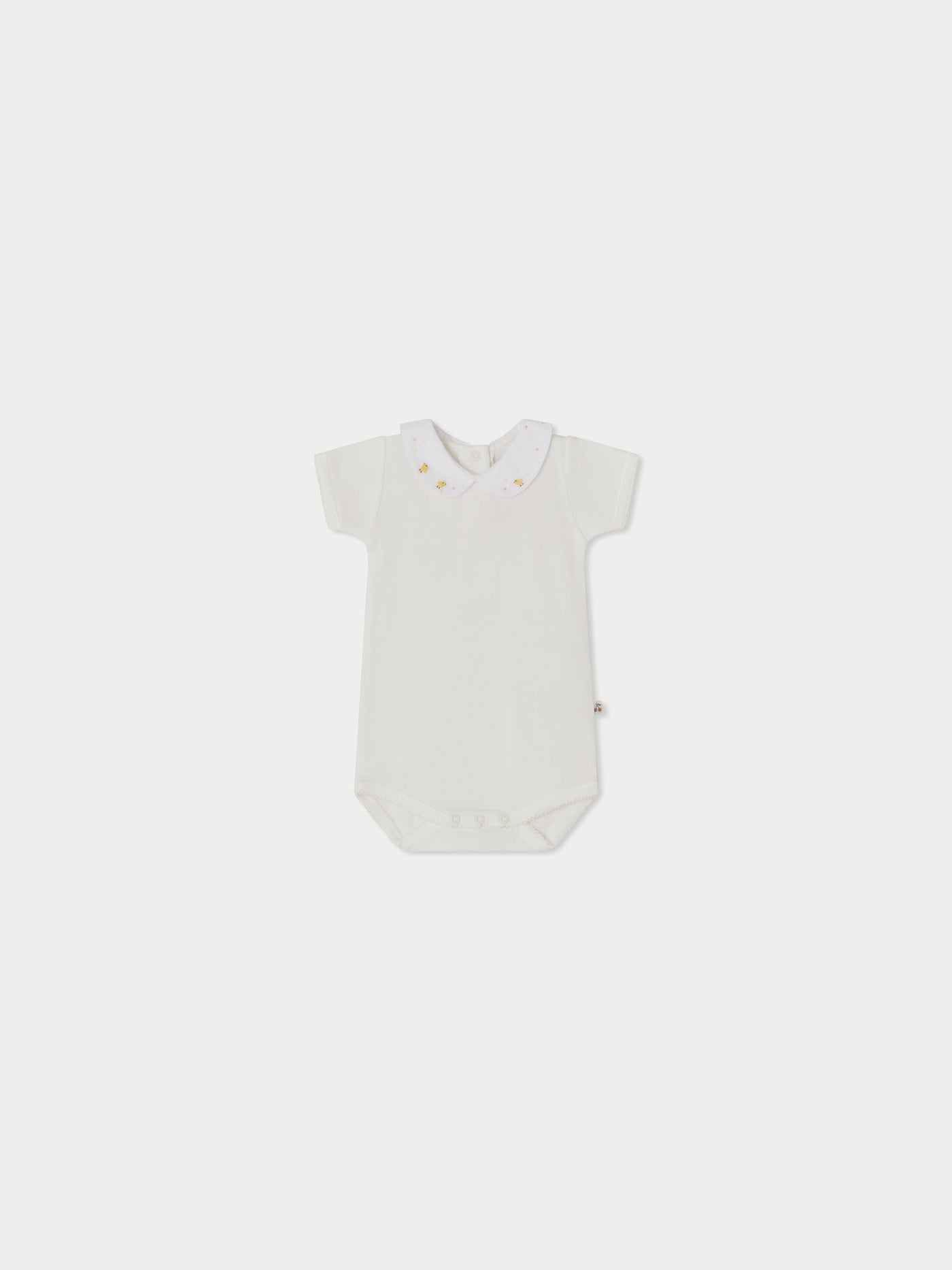 Cygne bodysuit with chick embroideries