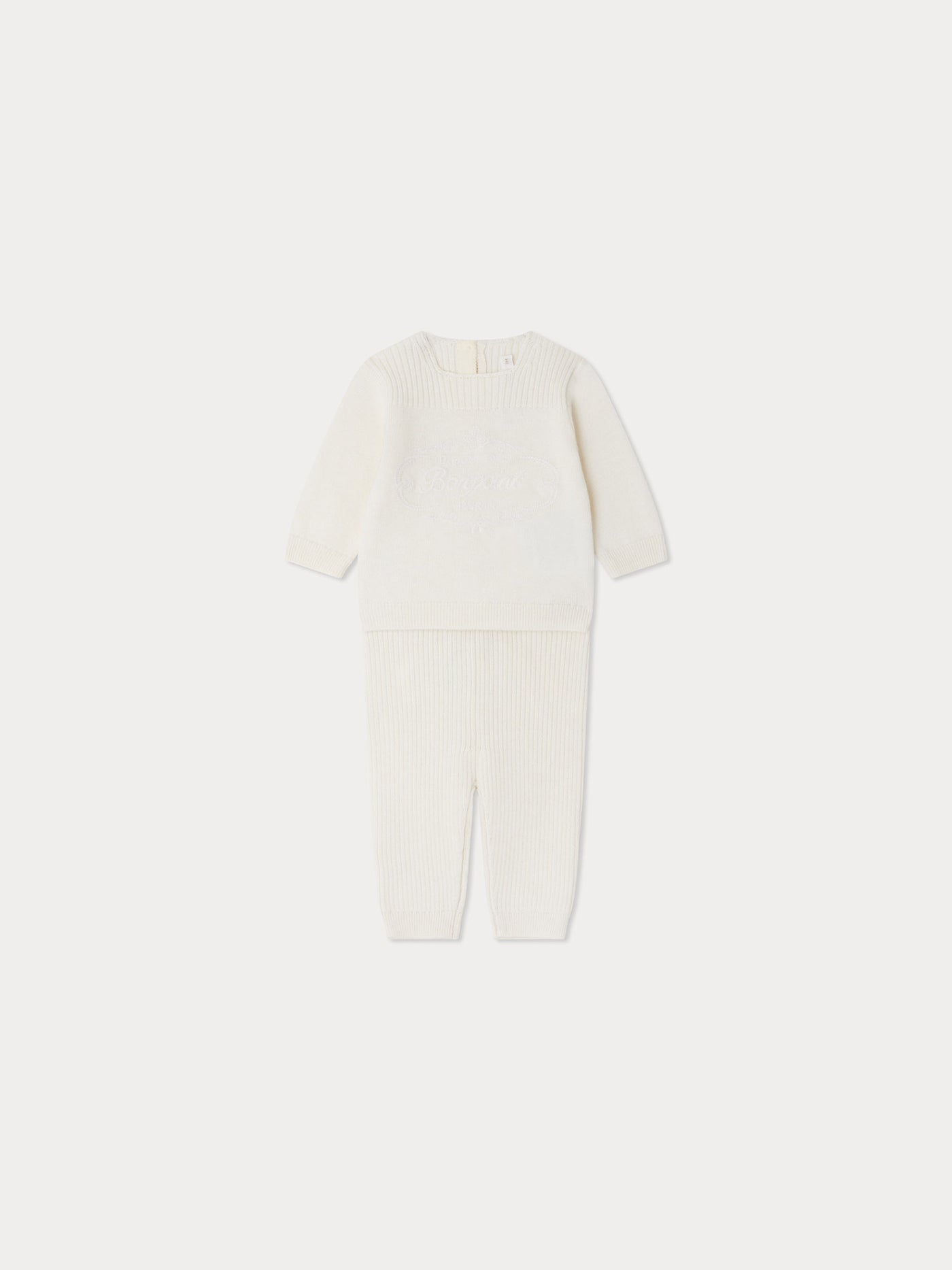 Atimy embroidered set in wool and cotton