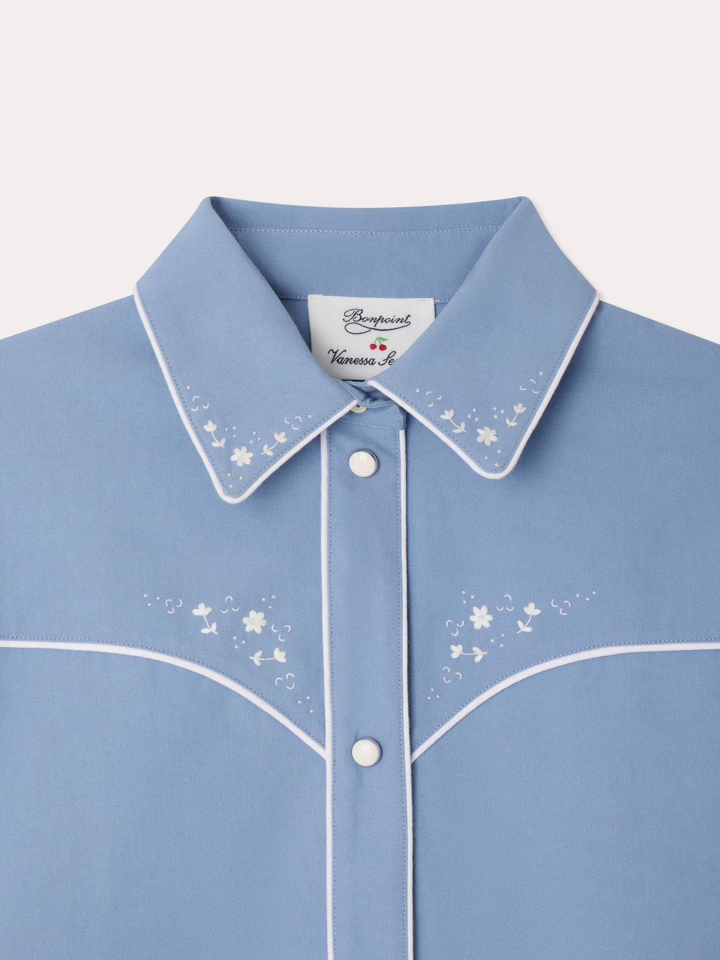 Bonpoint x Vanessa Seward Electric shirt embroidered western style