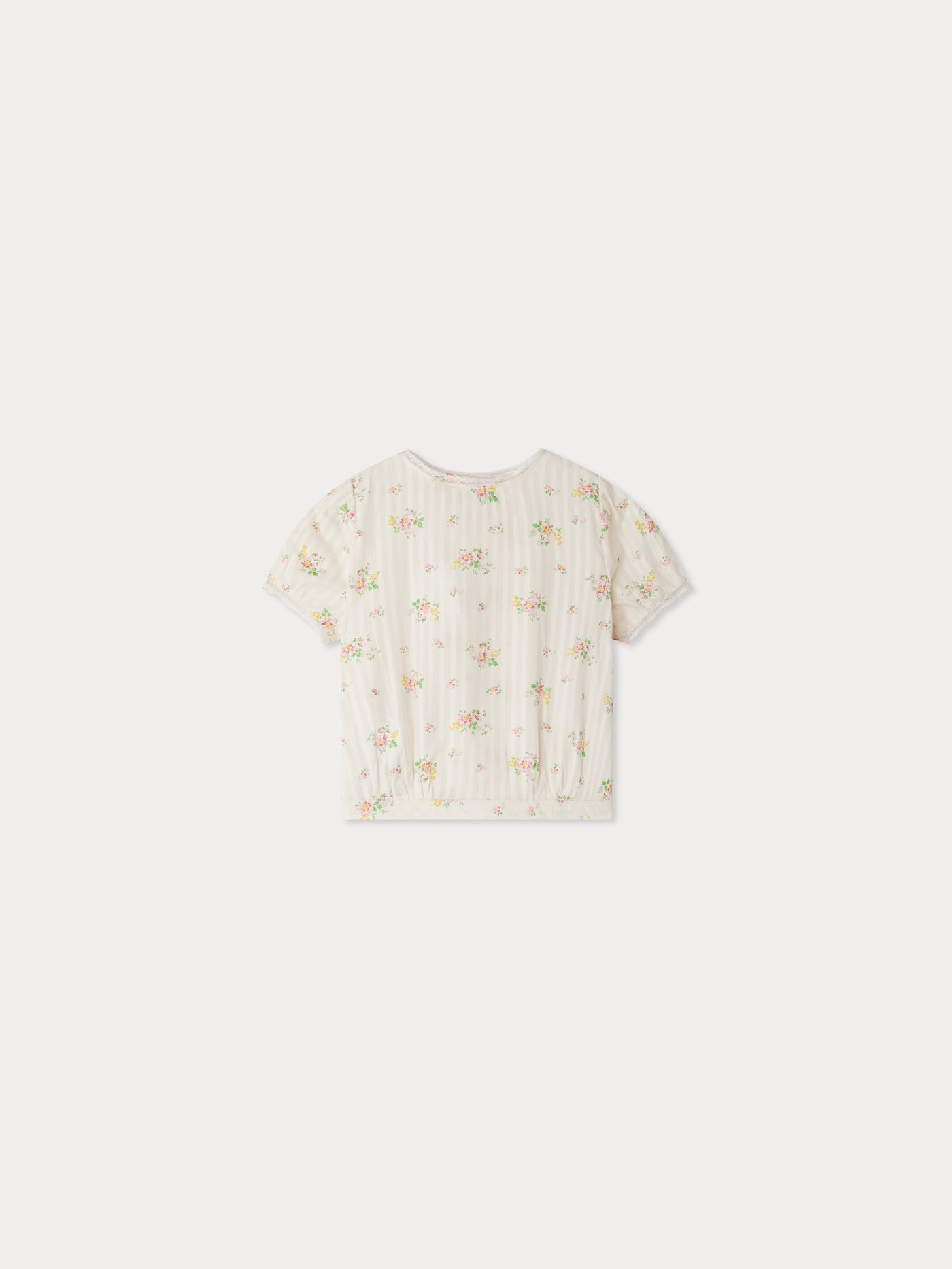 Elia cropped blouse with floral print