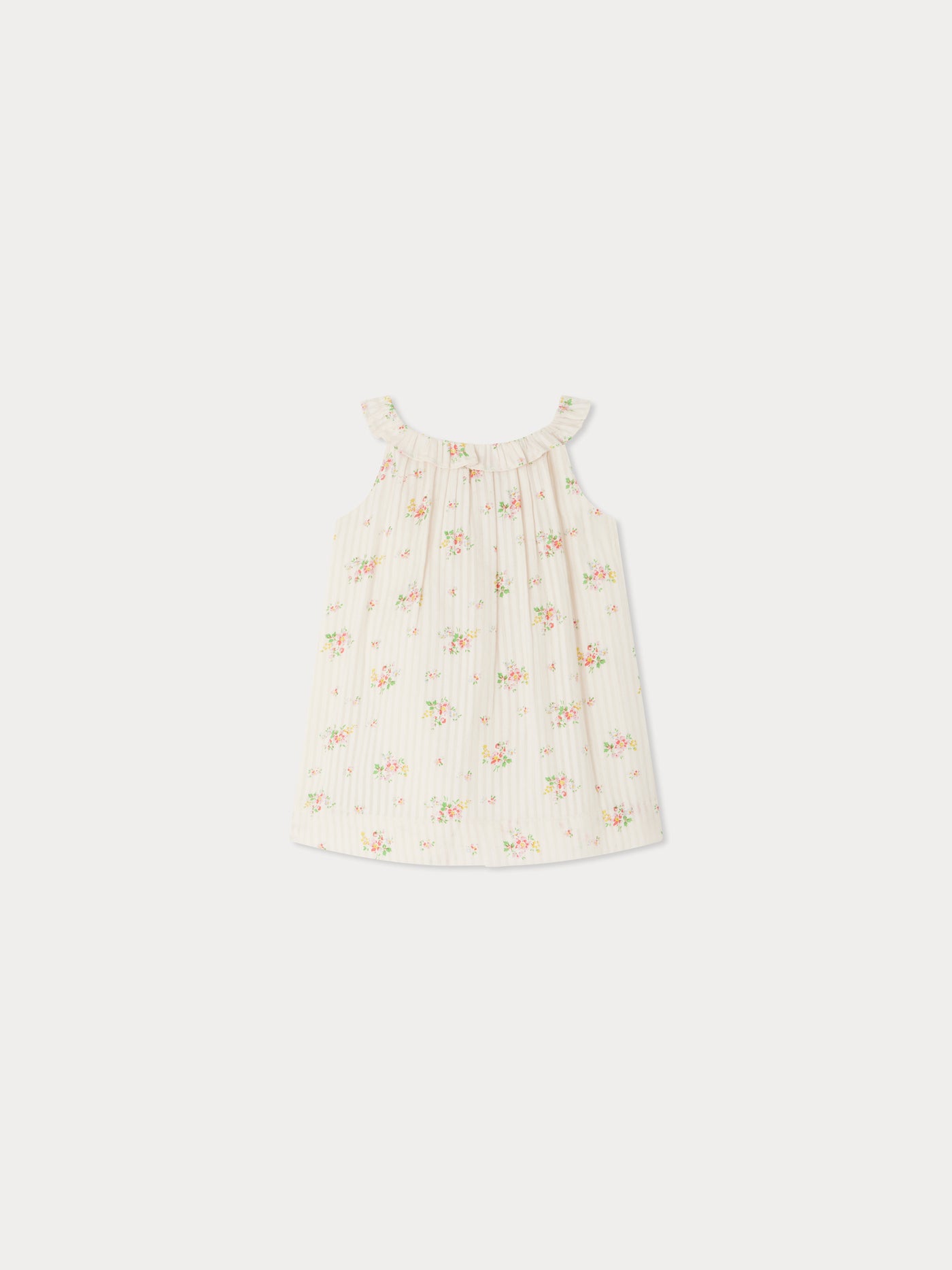 Niniki ruffled dress with floral print