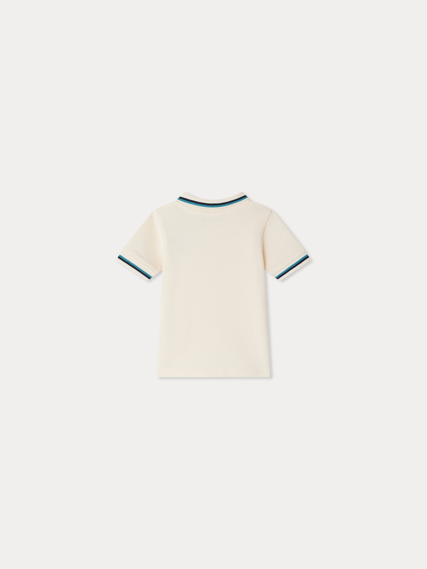 Finn embroidered polo in organic cotton