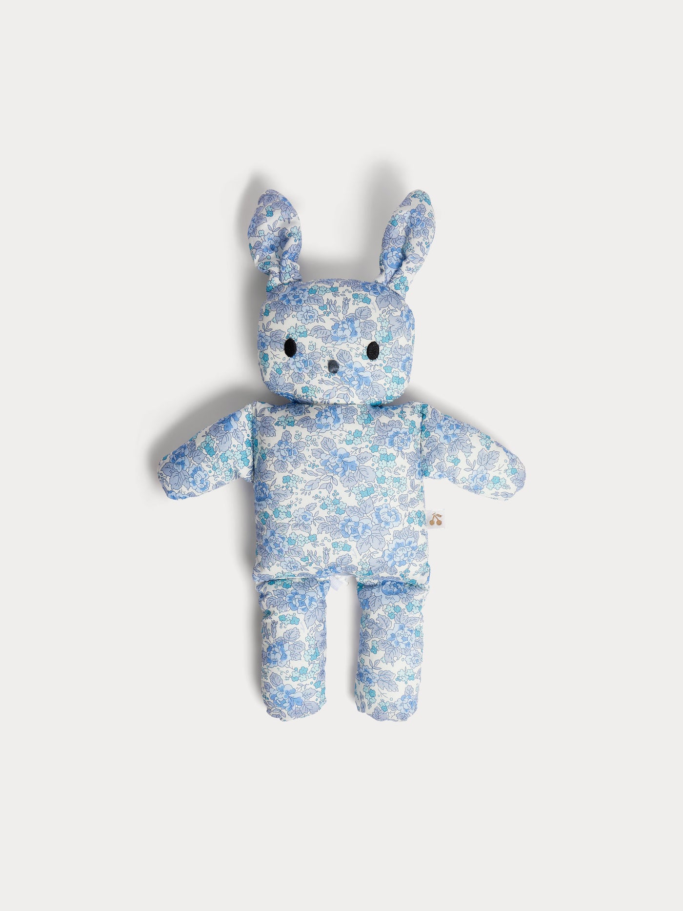 Blue musical balloon rabbit in organic cotton