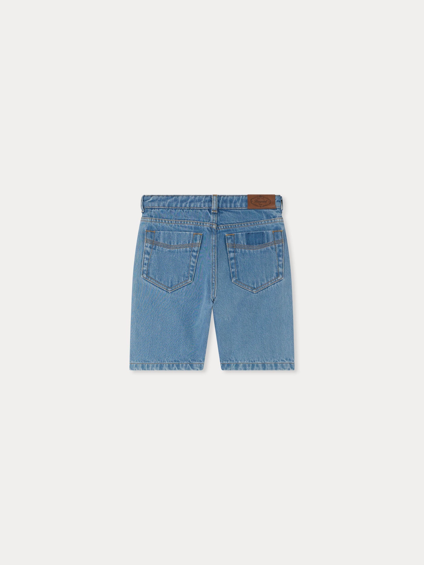 Elvio blue Bermuda shorts in organic cotton