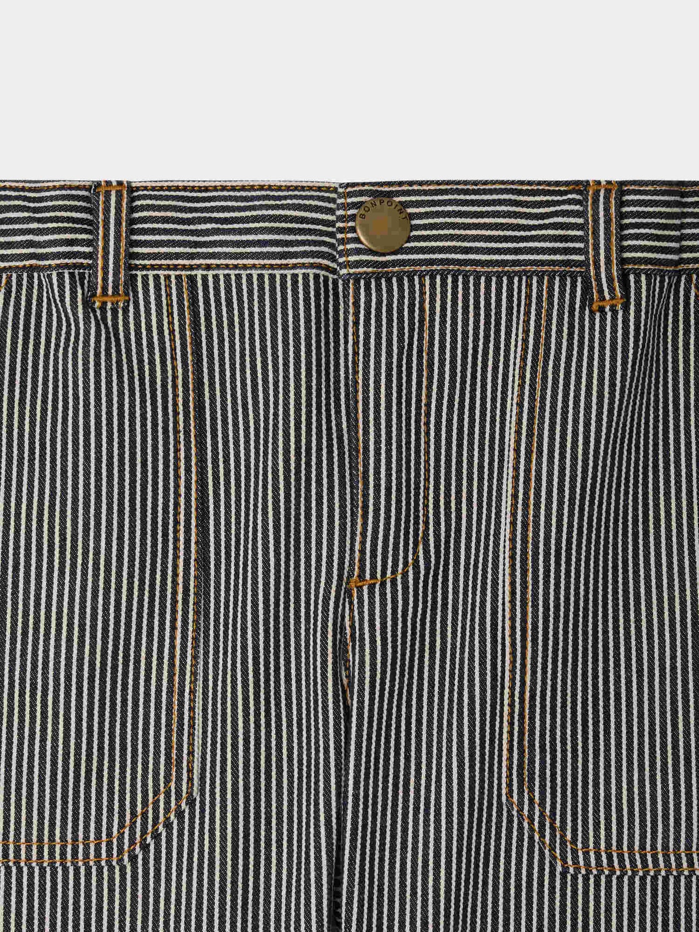 Levon striped shorts in organic cotton