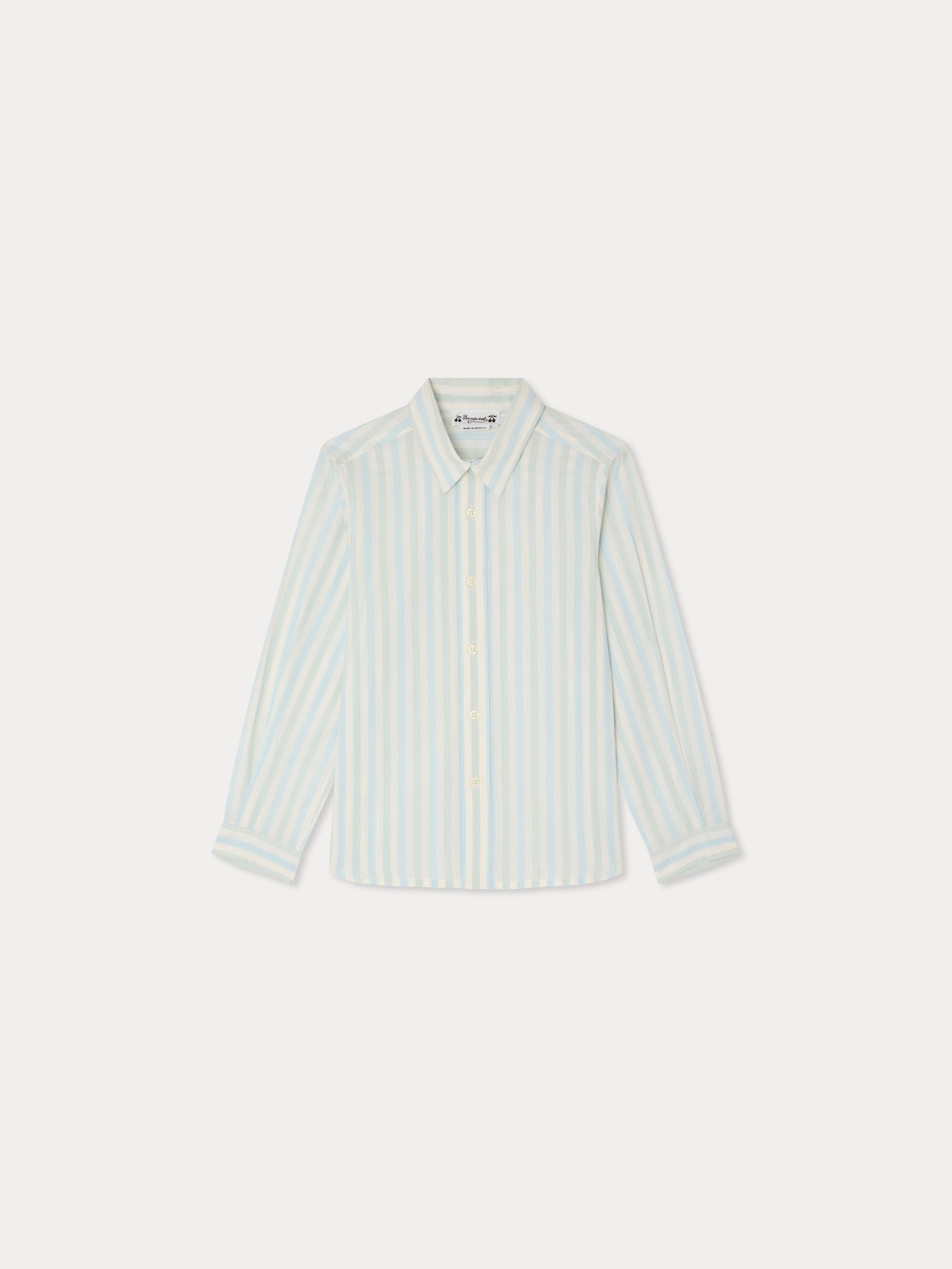 Linton striped shirt in organic cotton poplin