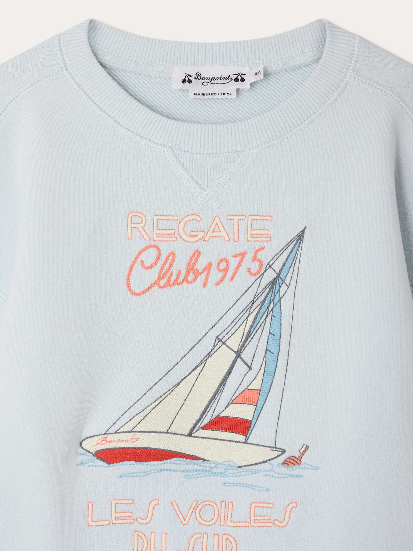 Erol embroidered regatta sweatshirt in organic cotton