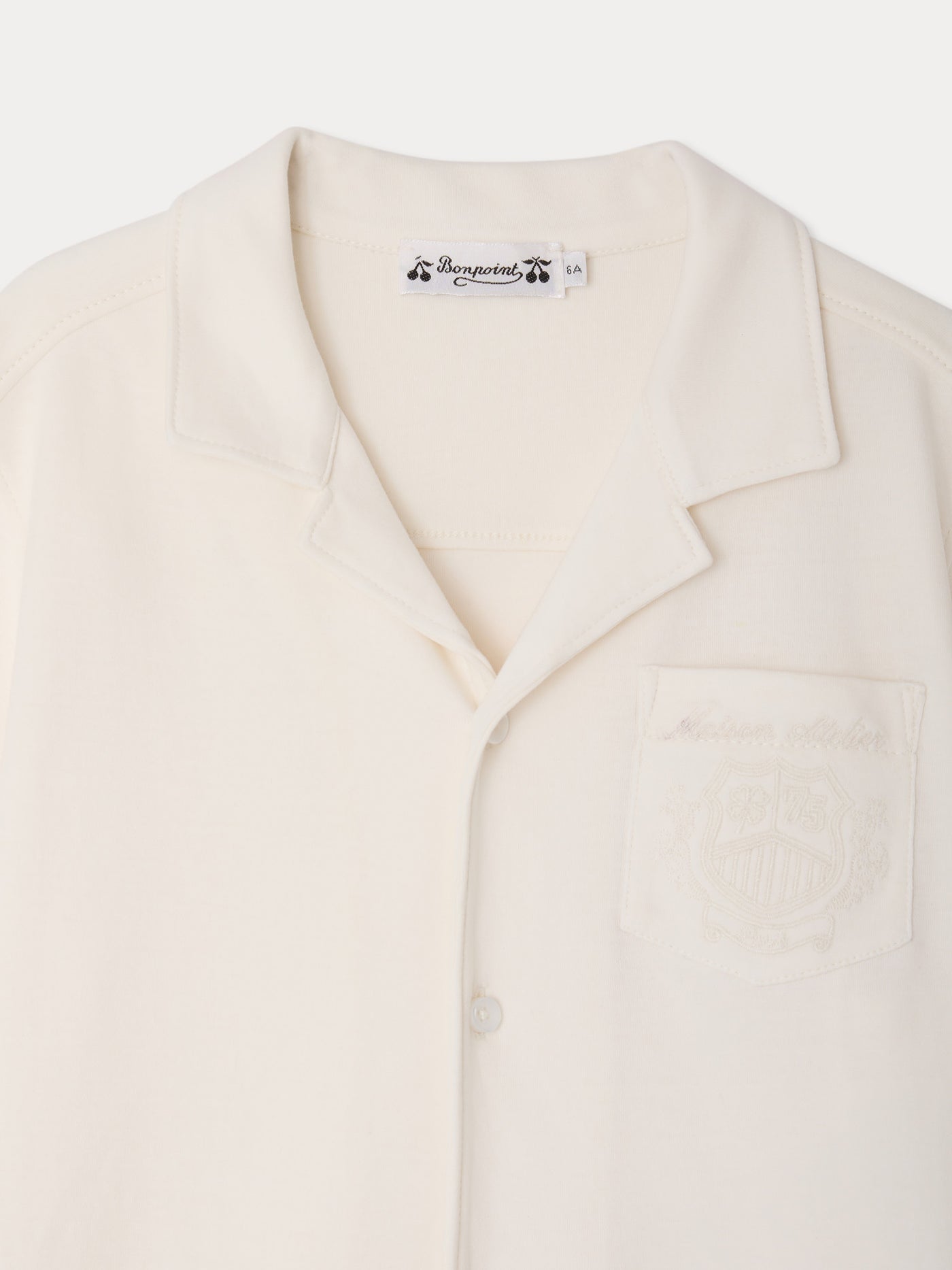 Lennox embroidered coat-of-arms t-shirt