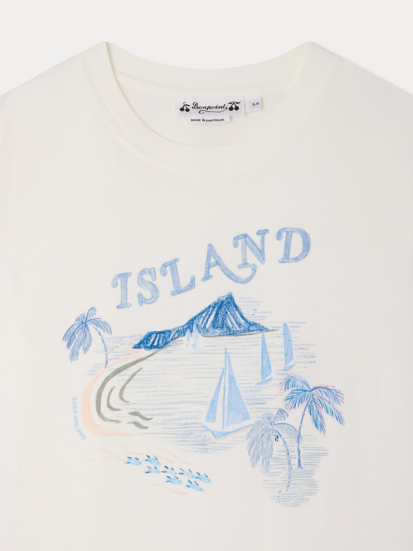 Thibald island print t-shirt in organic cotton