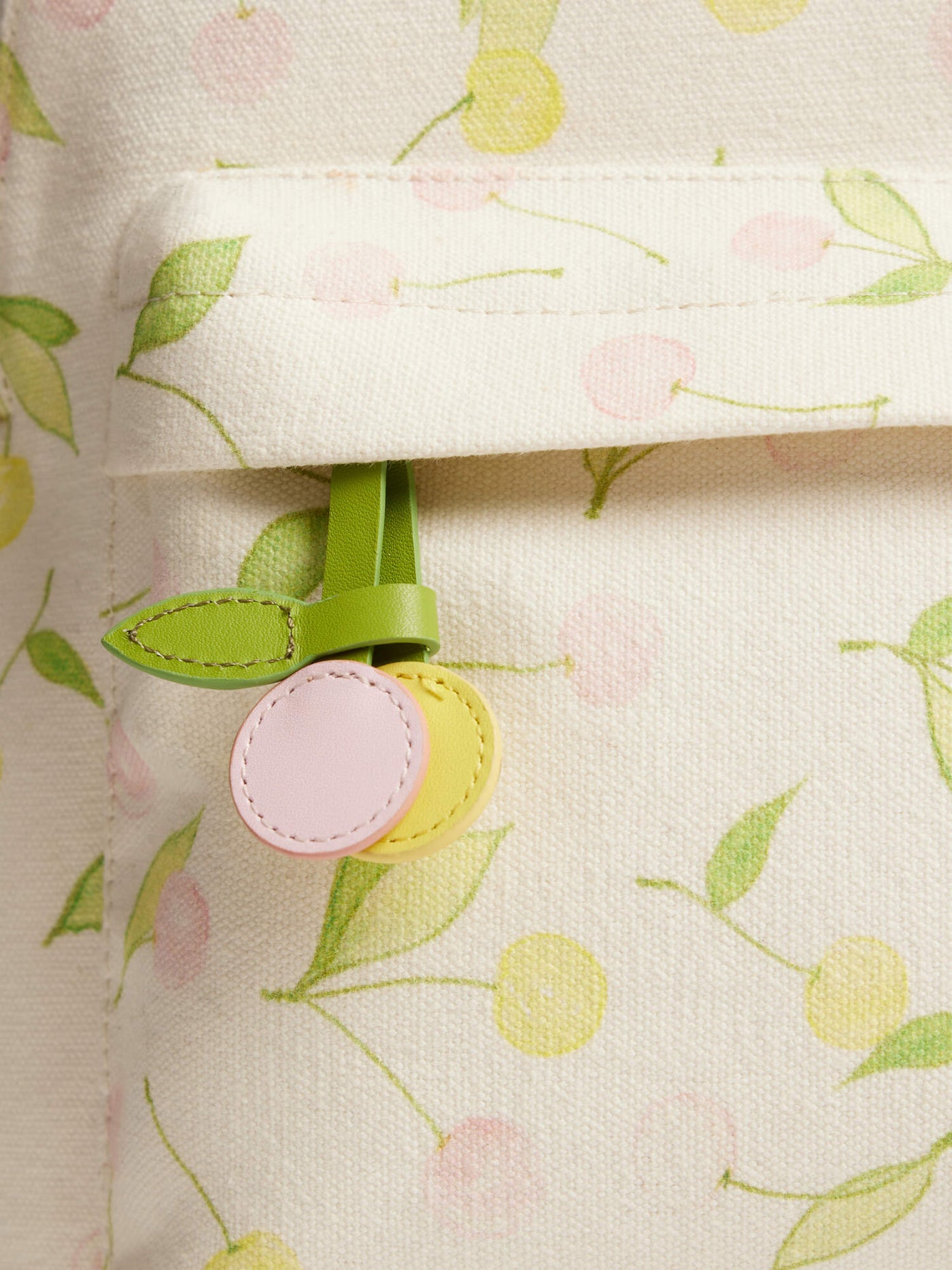 Java backpack with cherry print