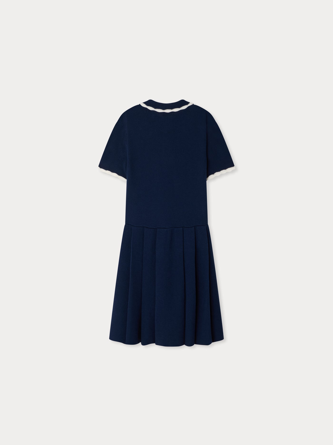 Lubua pleated dress in organic cotton