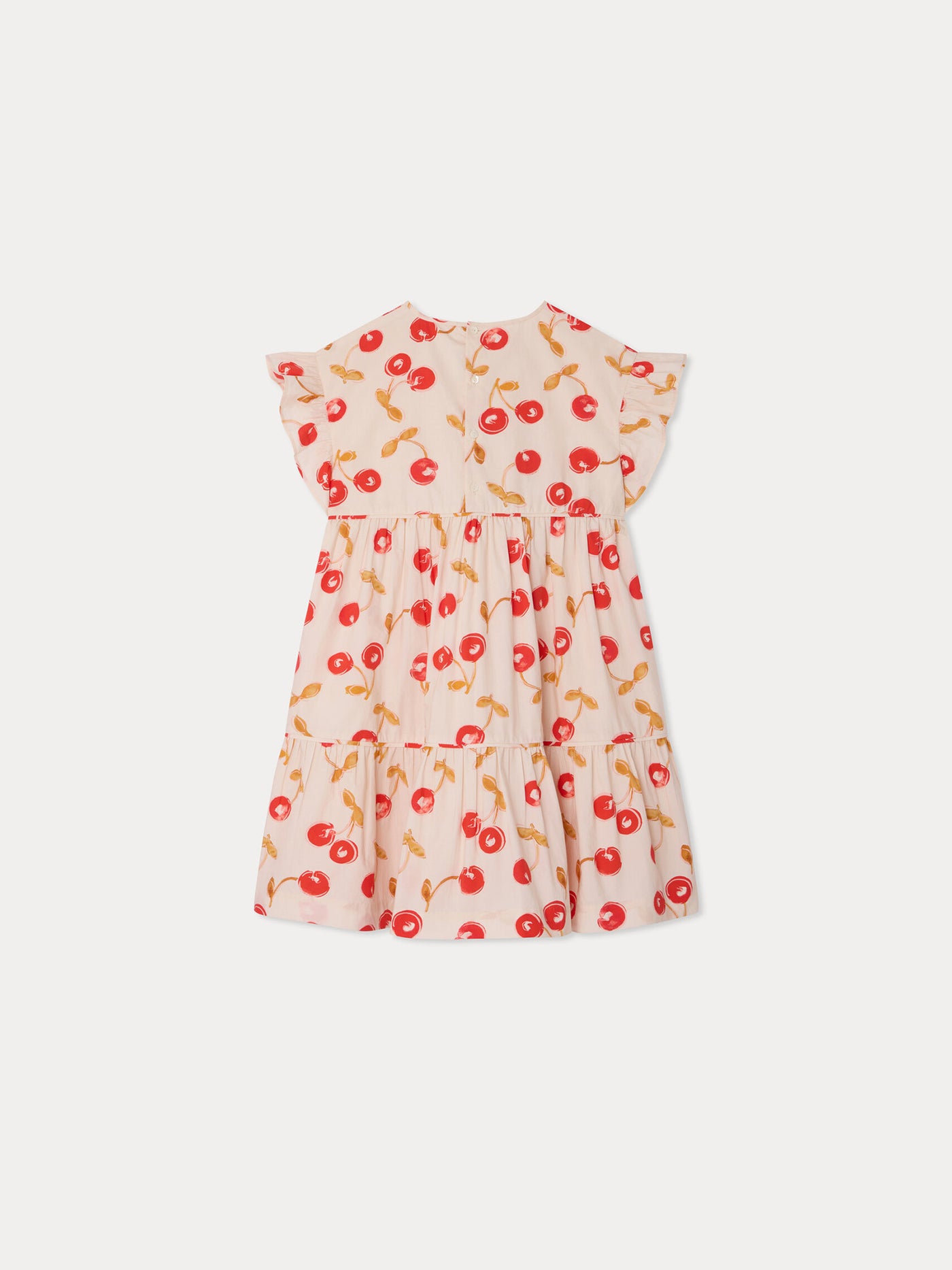 Leontine dress with ruffles in organic cotton