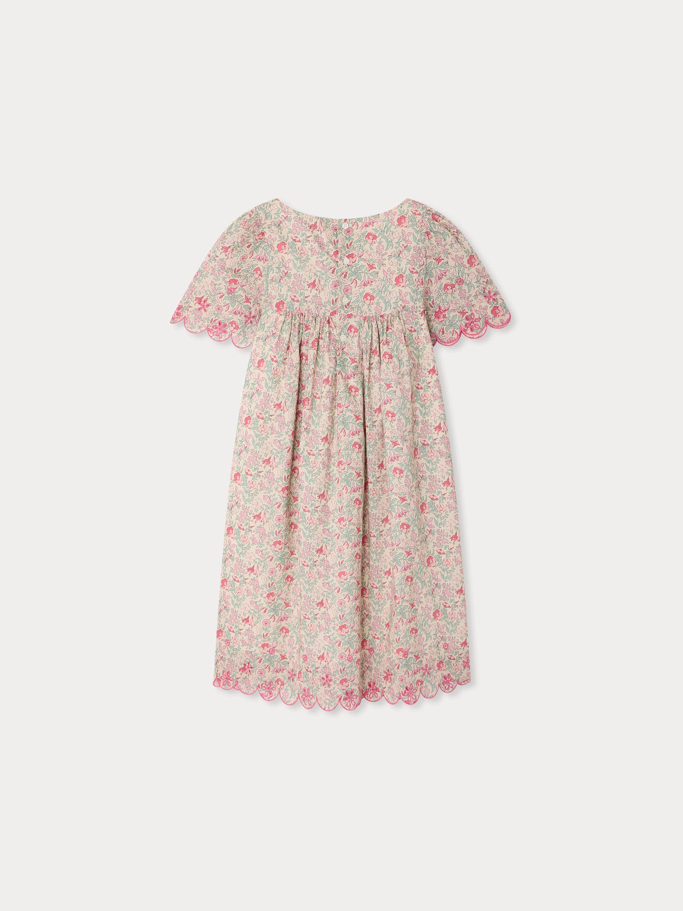 bonpoint pink dress Bonpoint Girls Smocked Paysanne Dress in Pink