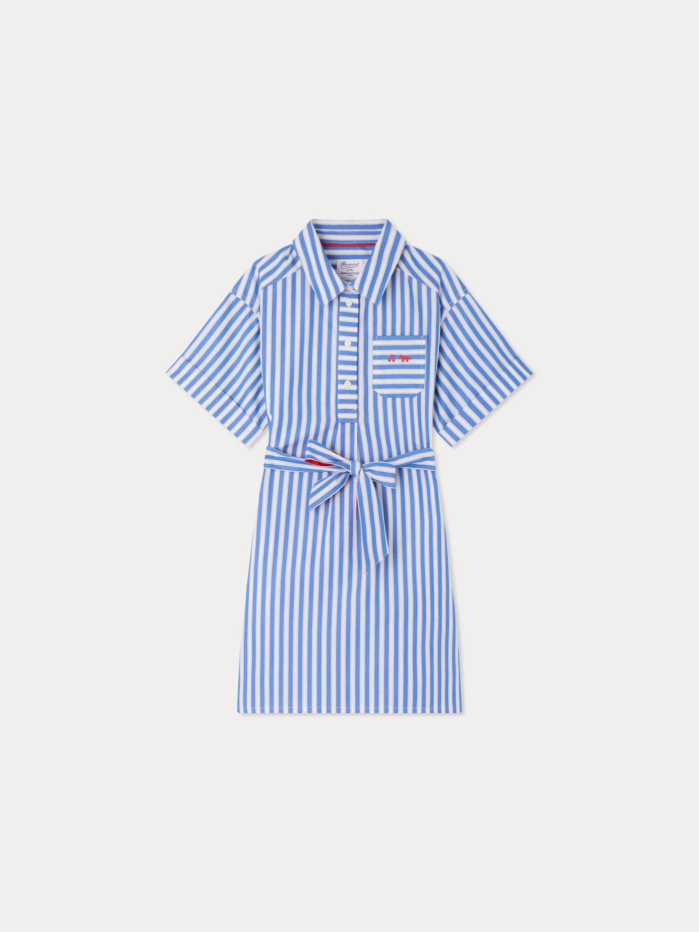 Bonpoint x Maison Kitsuné Lissandra dress in organic cotton