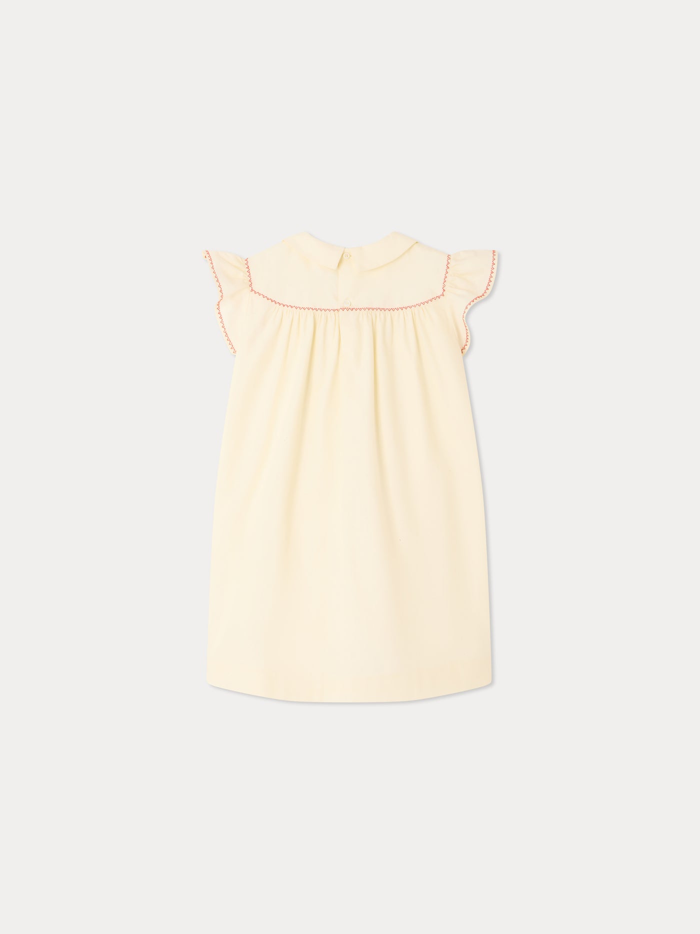 Lacey-Ann dress hand-embroidered in organic cotton
