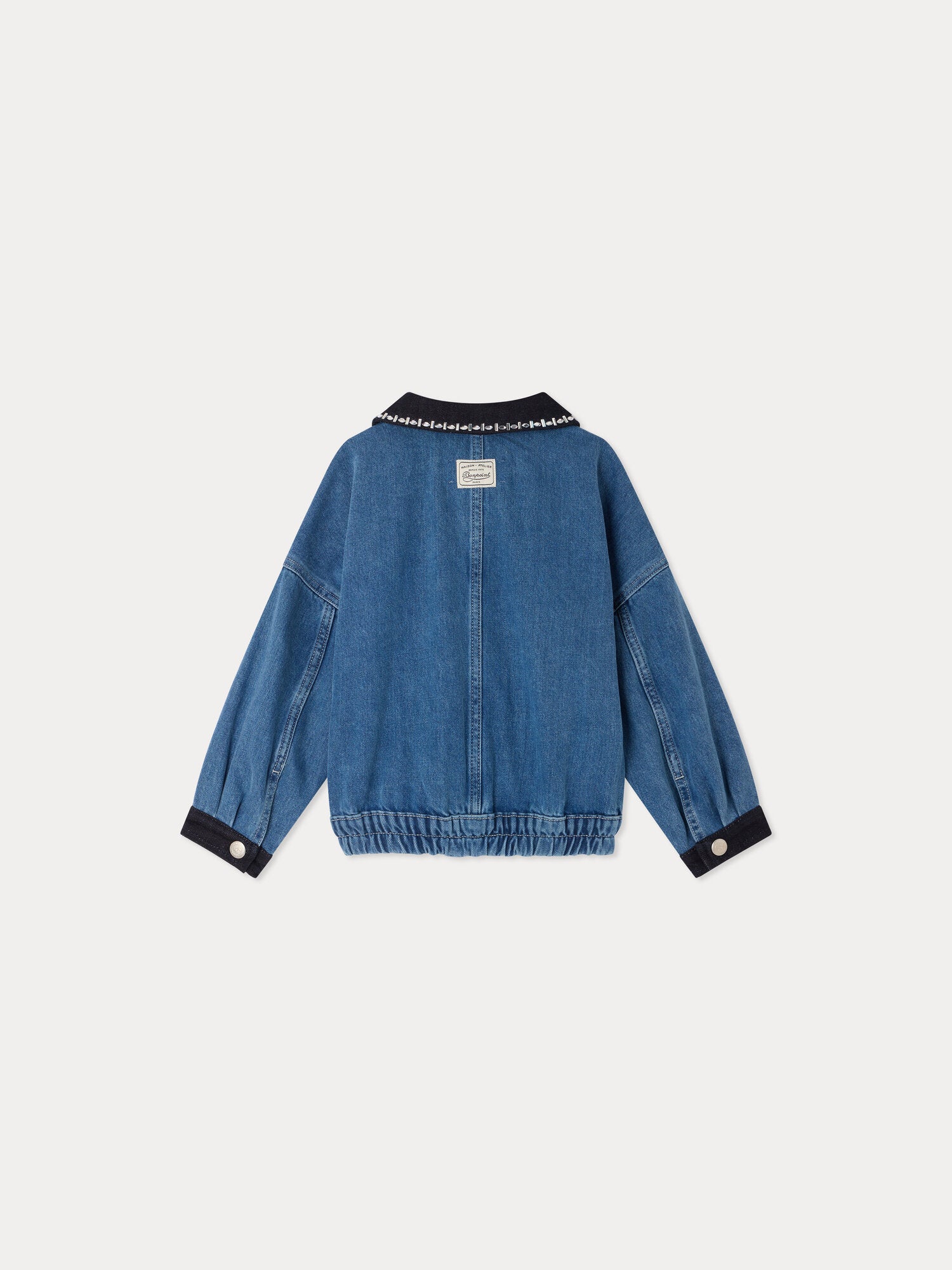 Lala denim jacket with rhinestones • Bonpoint