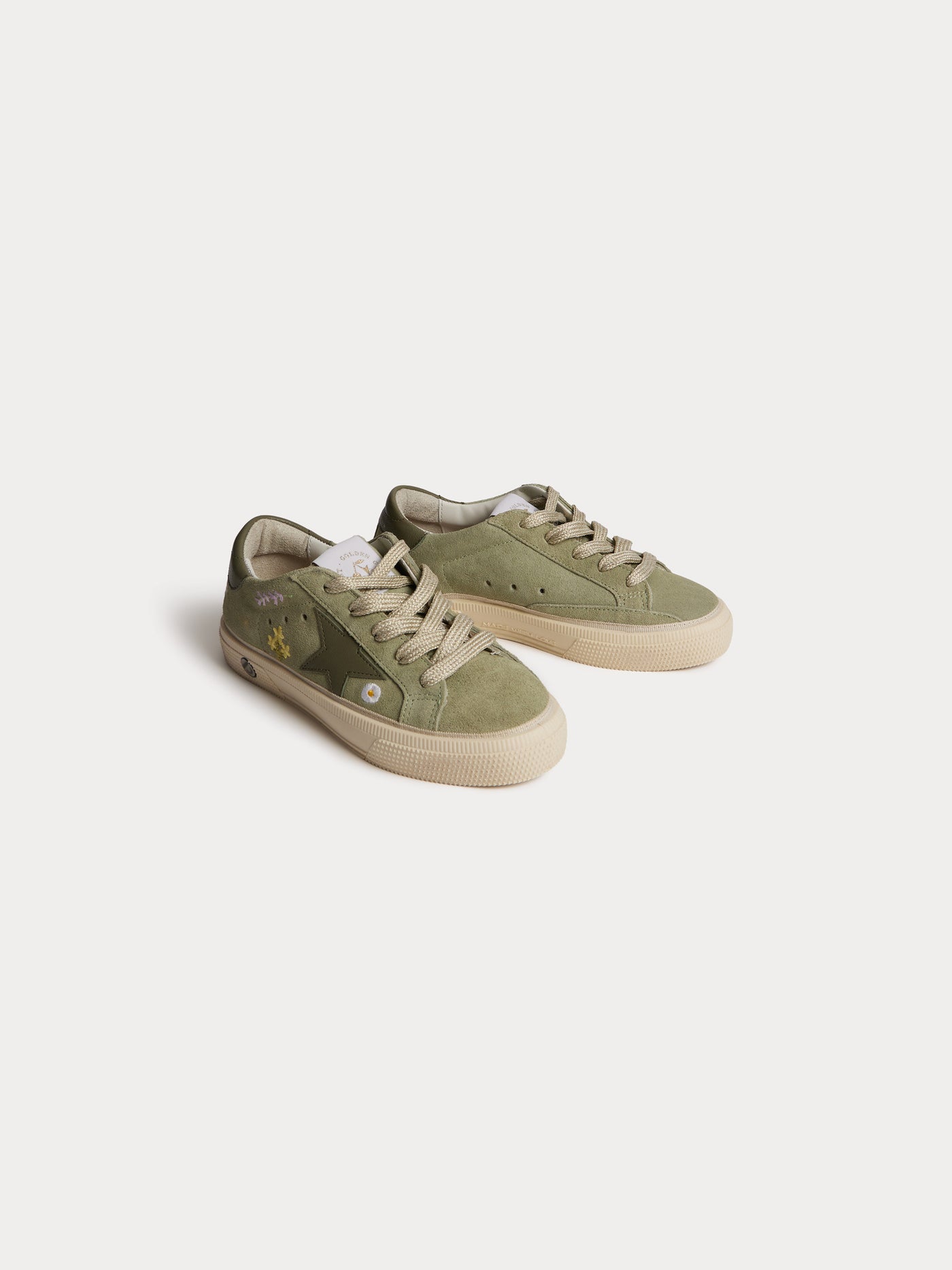 Bonpoint x Golden Goose children's Golstar green-grey sneakers