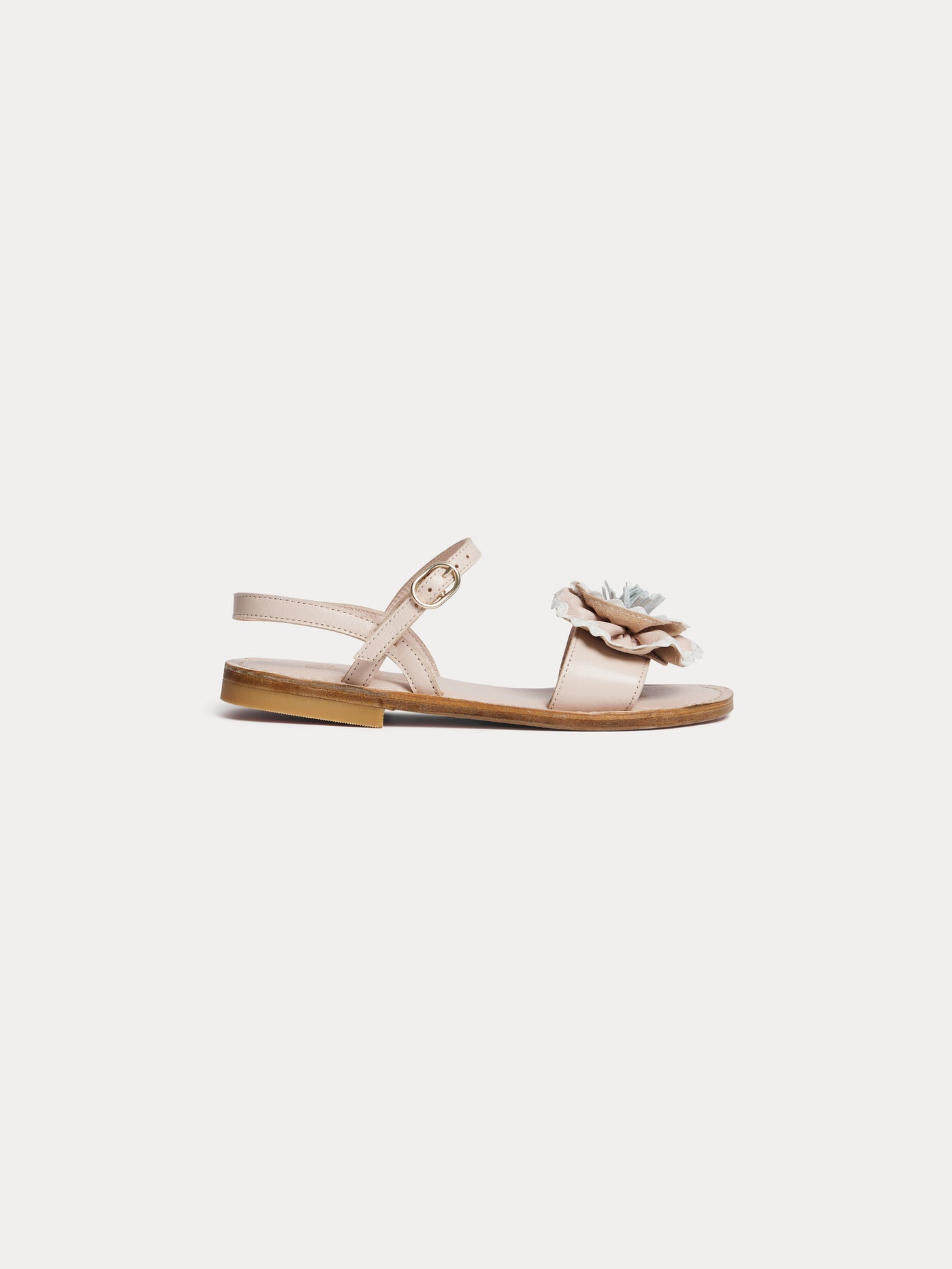 Lola two-tone leather sandals