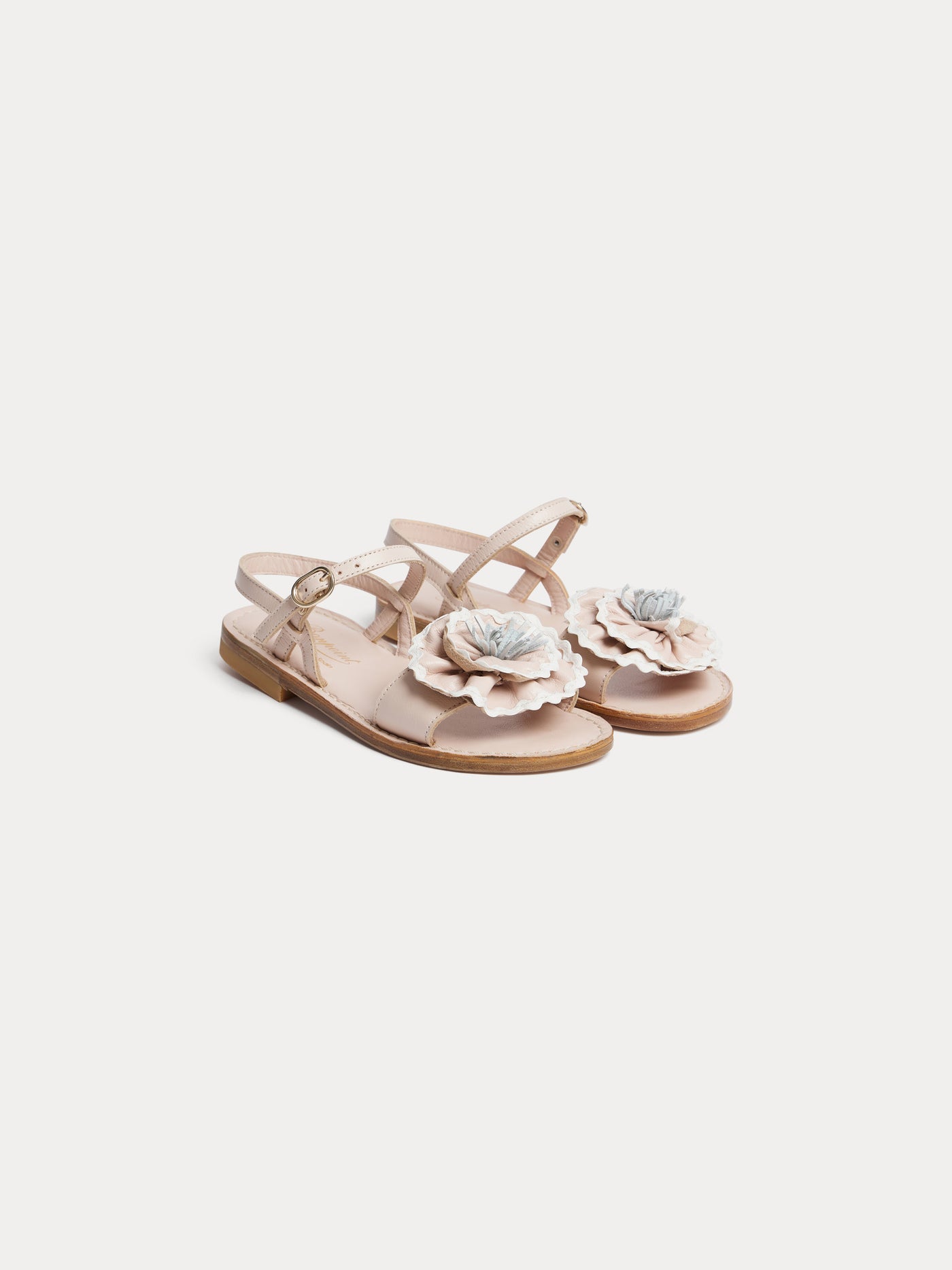 Lola two-tone leather sandals