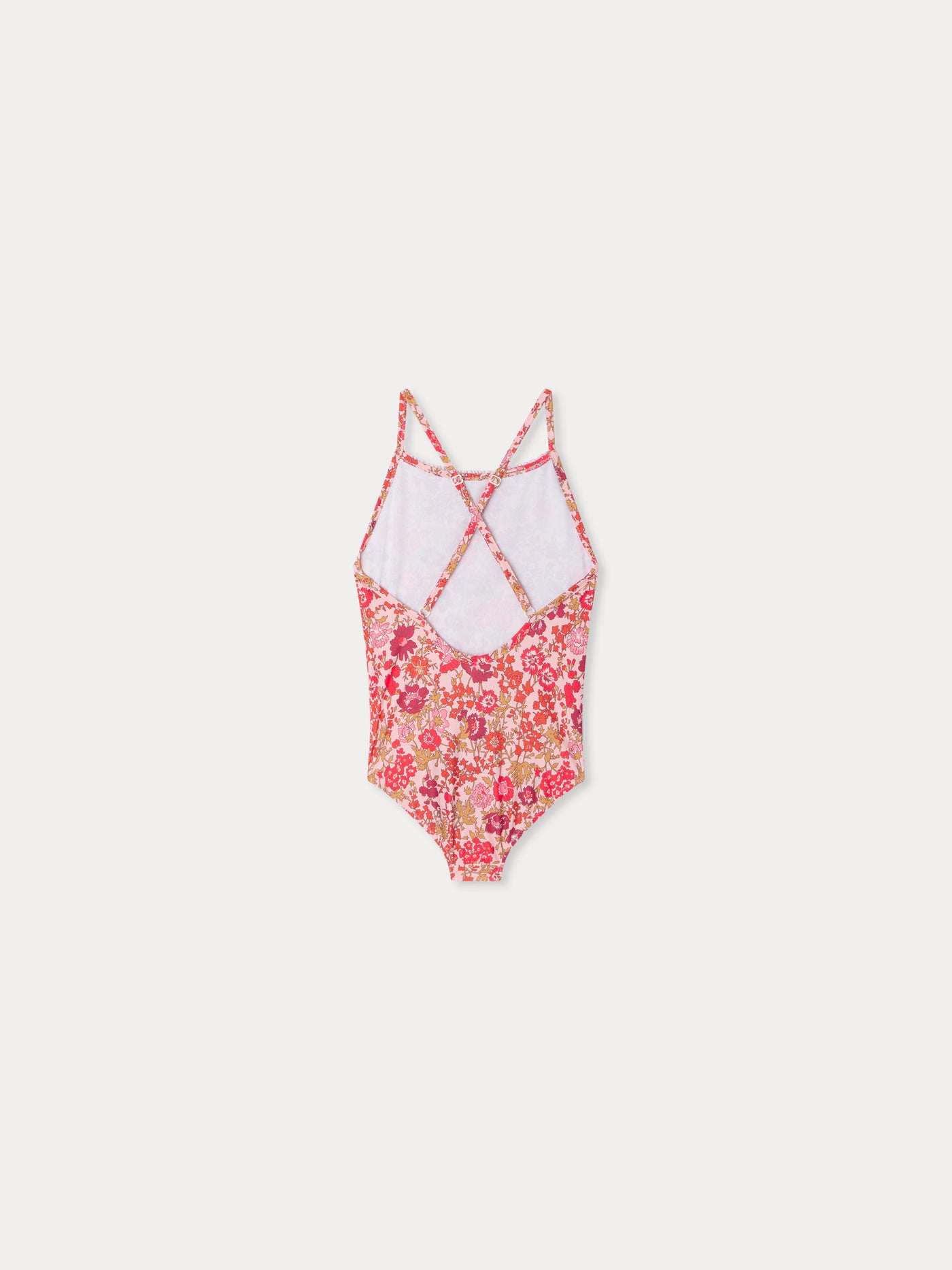 Laika one-piece swimsuit with pink flowers in Liberty fabric