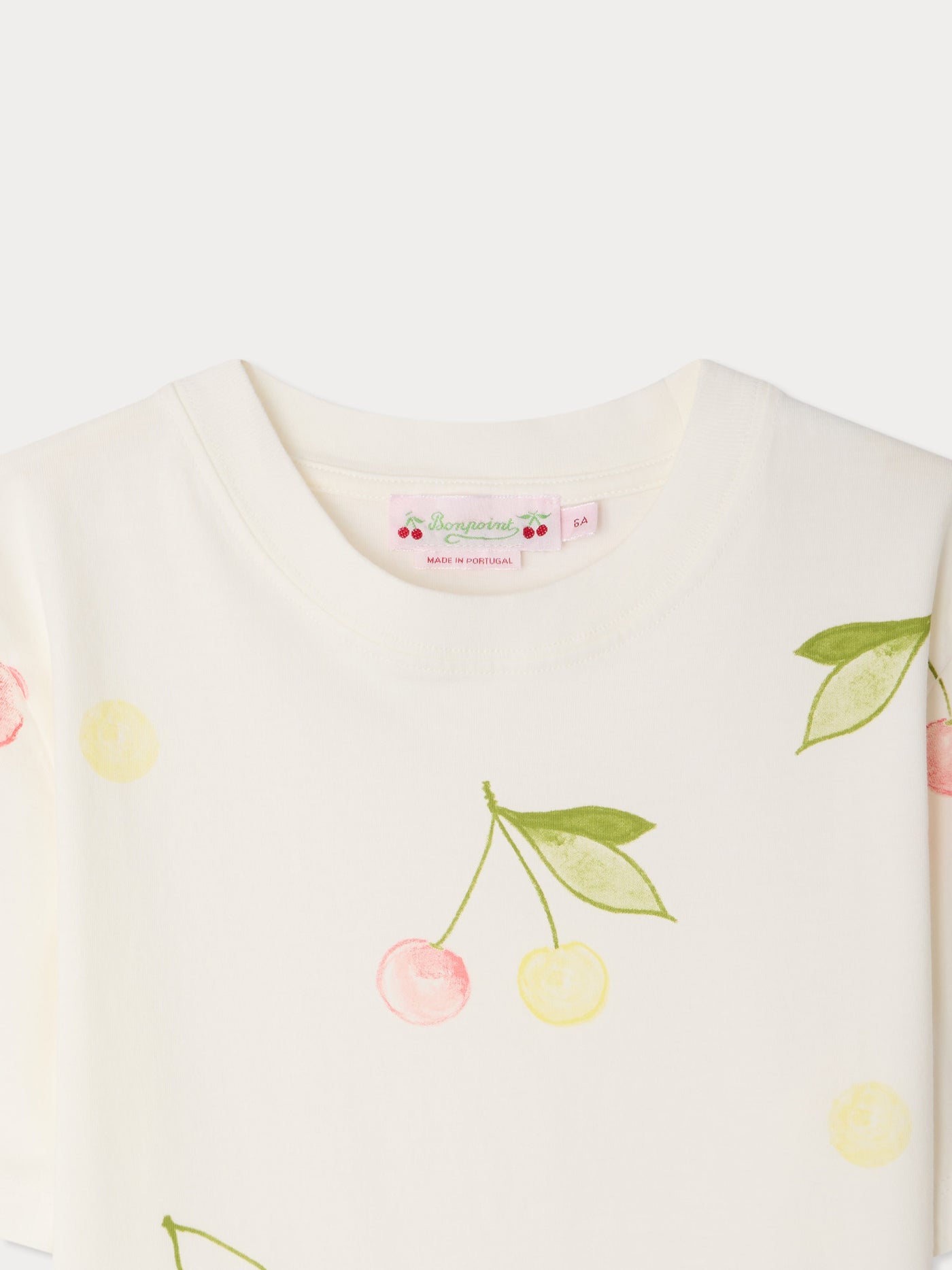 Thida T-shirt with cherry print in organic cotton