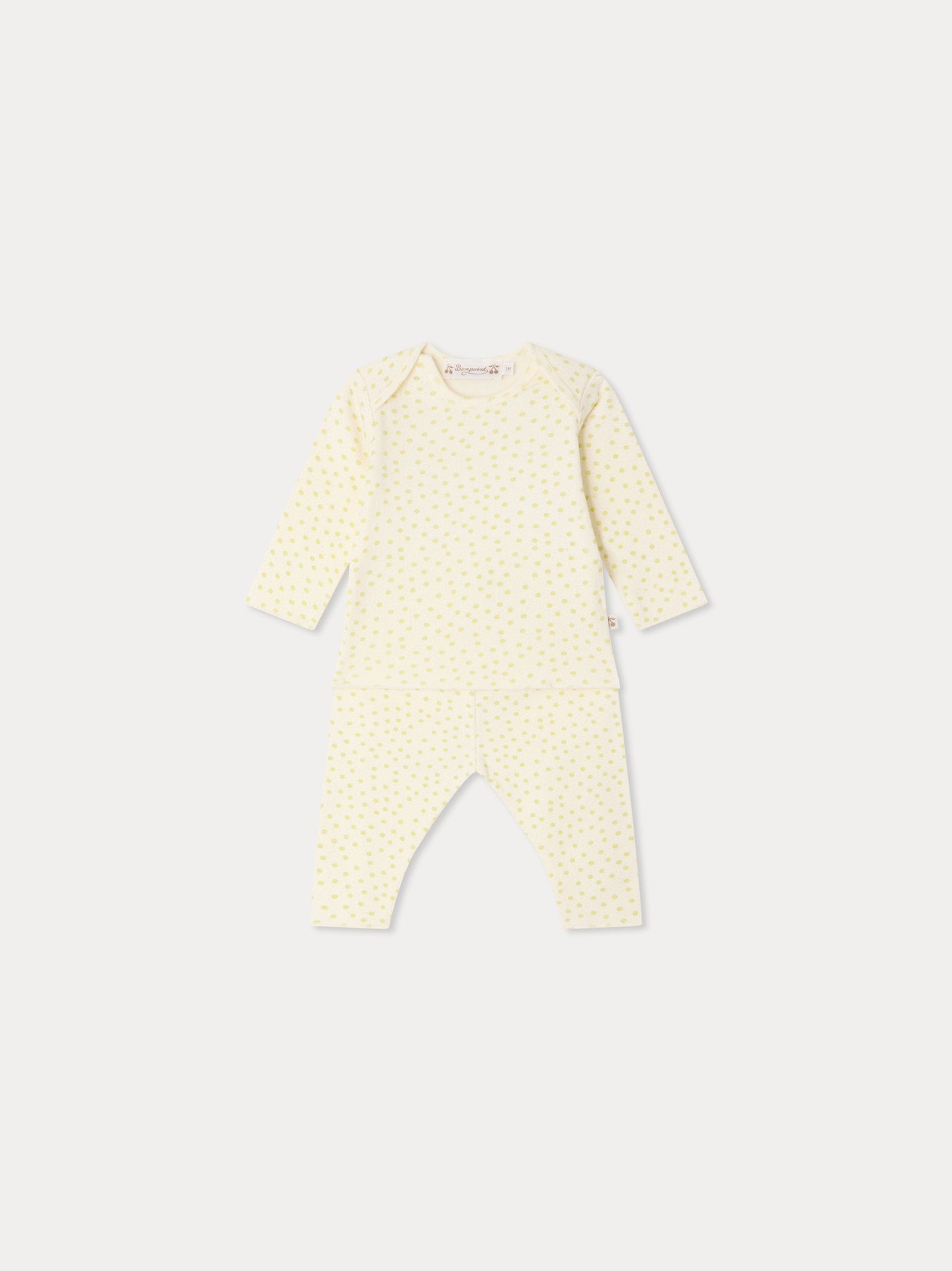 Timi polka dot set in organic cotton