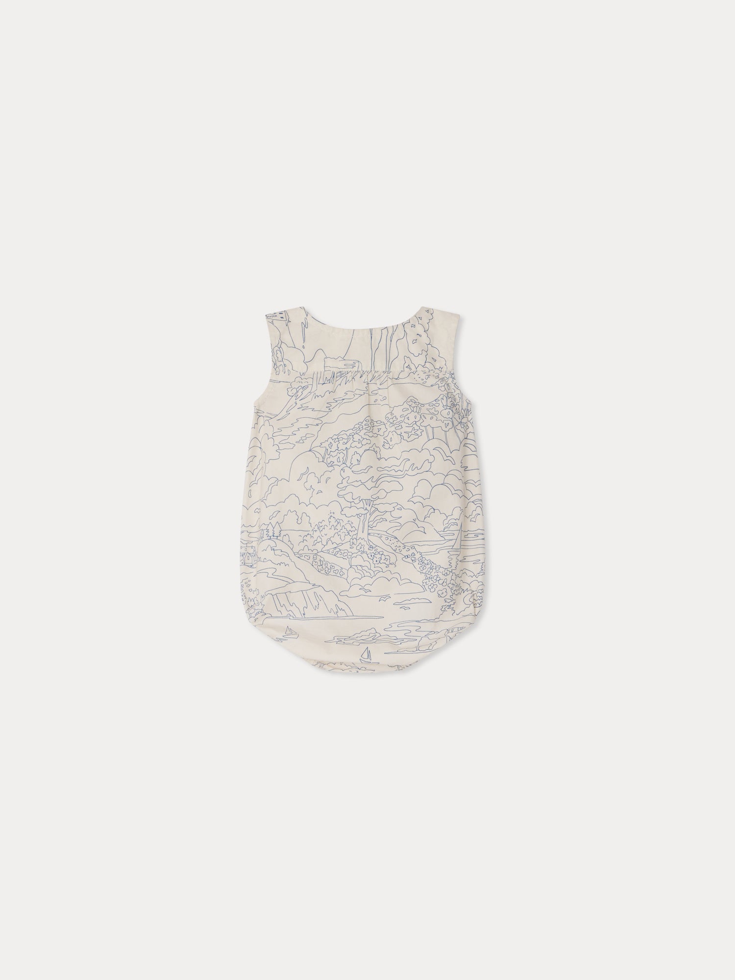 Nico printed romper in organic cotton • Bonpoint