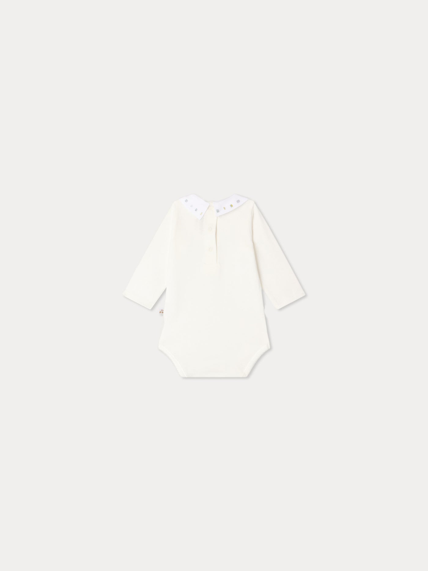 Juillet body hand-embroidered squares in organic cotton