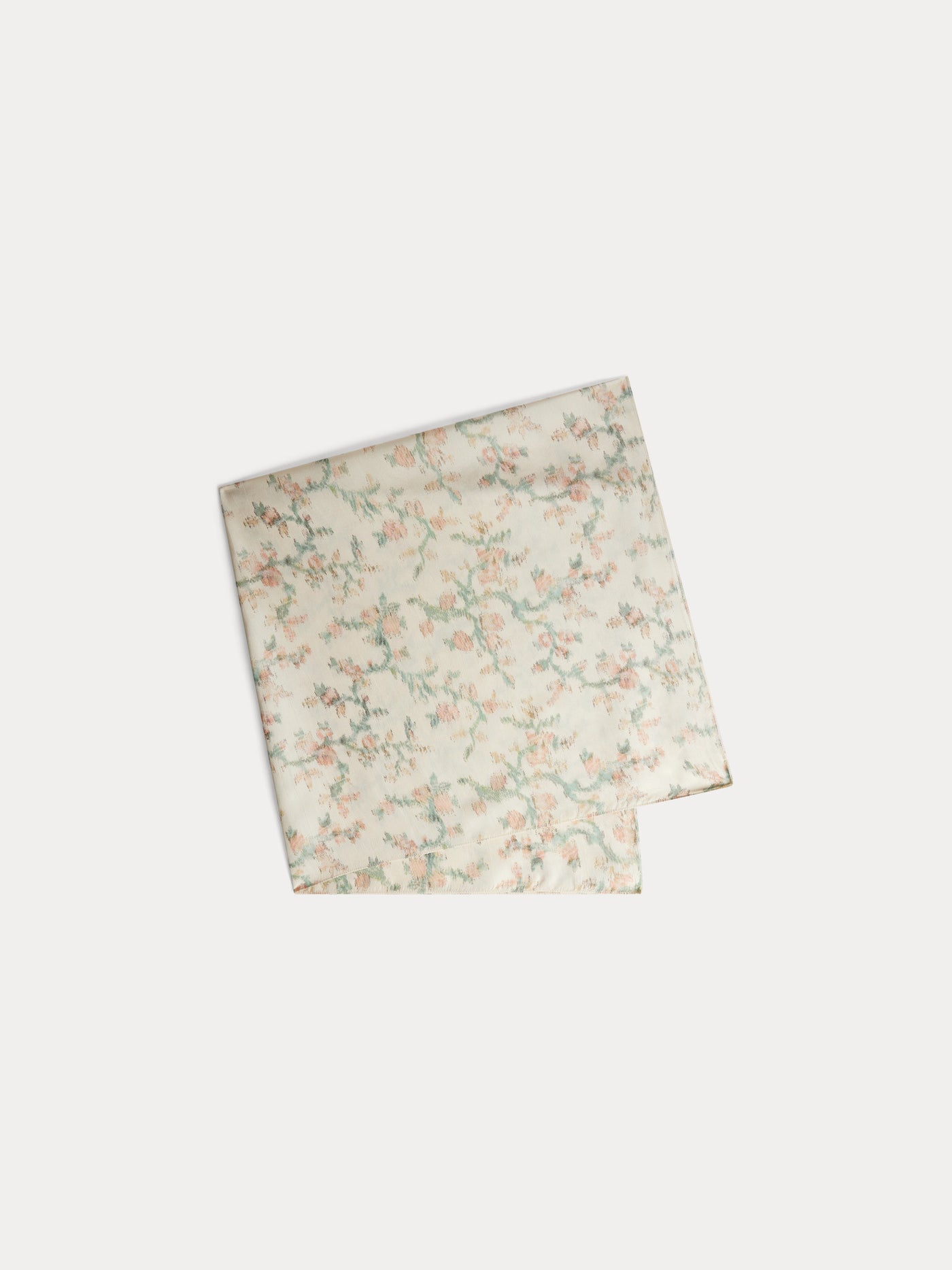 Latte printed silk scarf