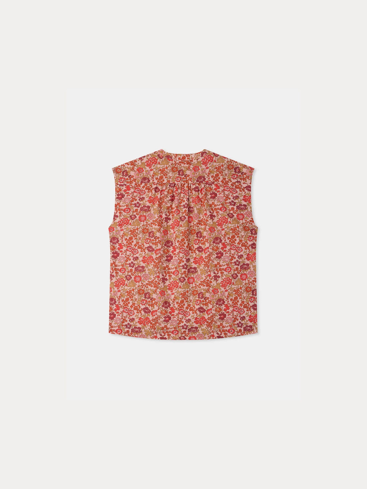 Leonide blouse with mandarin collar in Liberty fabric in organic cotton
