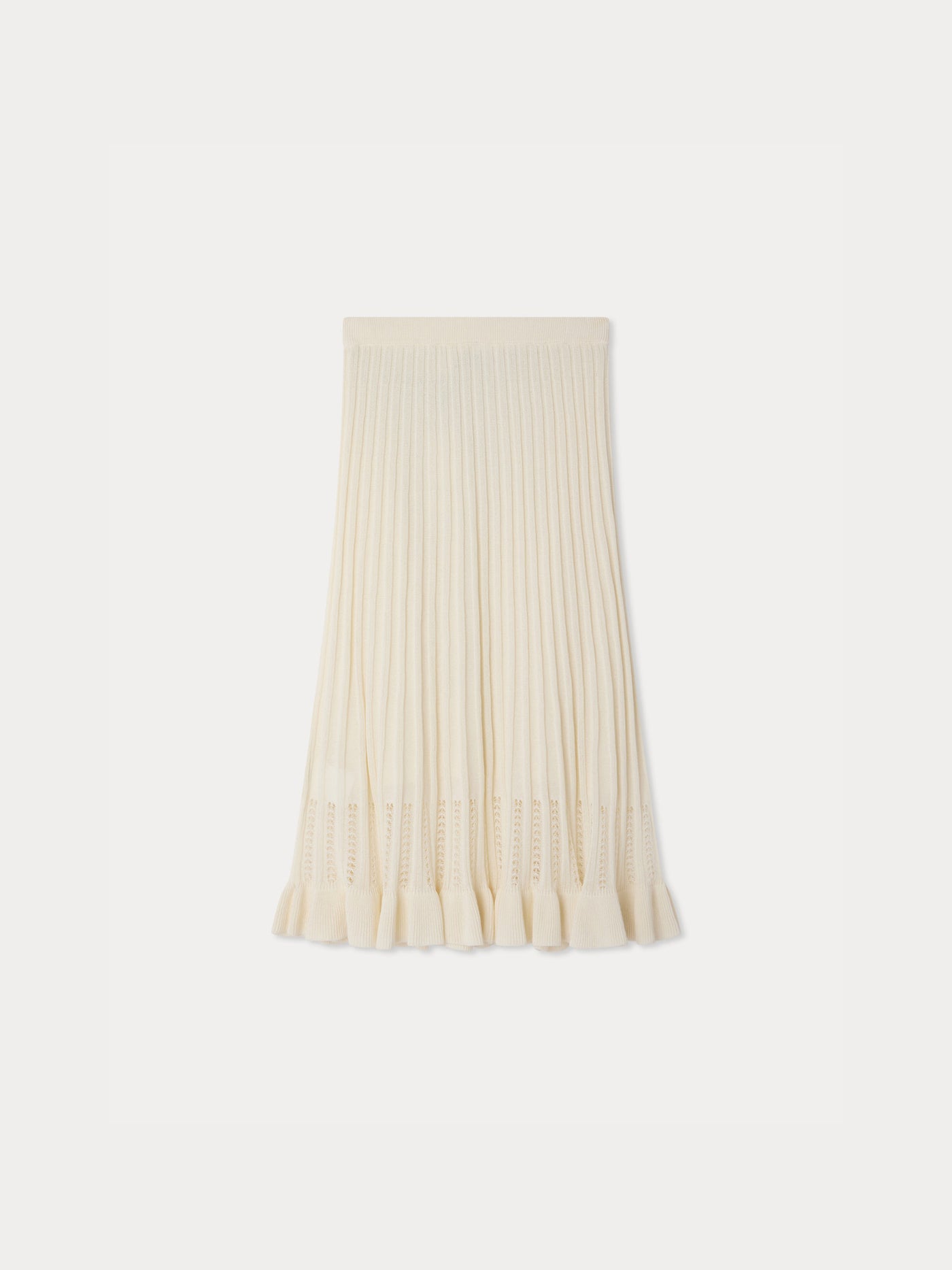 Jylsa pleated knit skirt