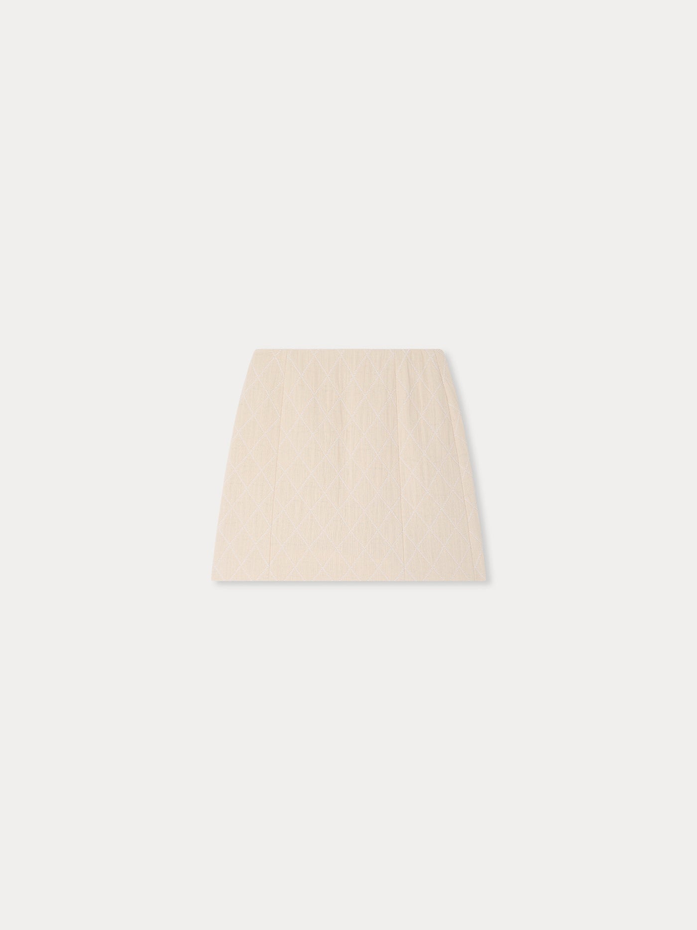 Lausanne quilted straight skirt