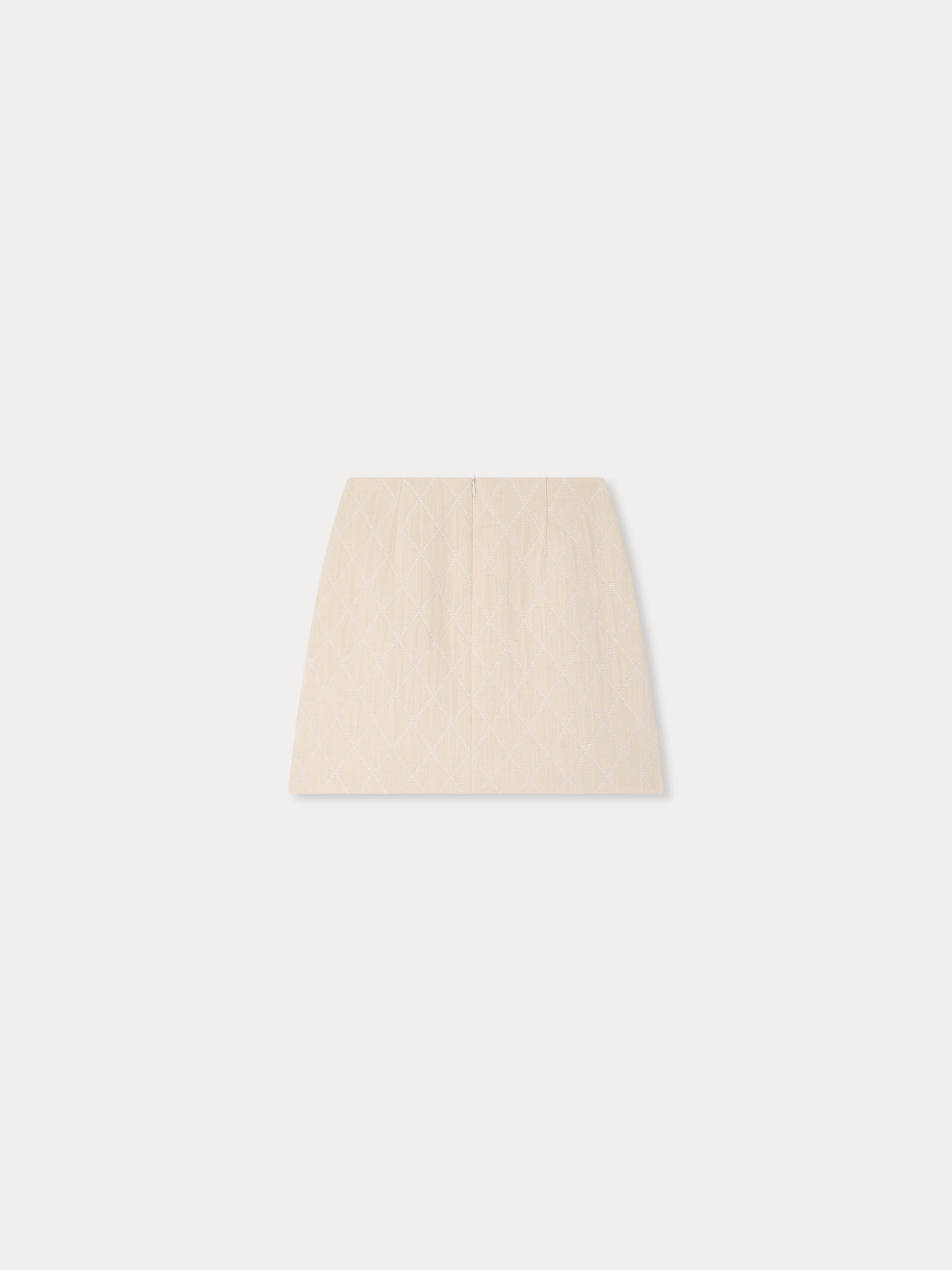 Lausanne quilted straight skirt