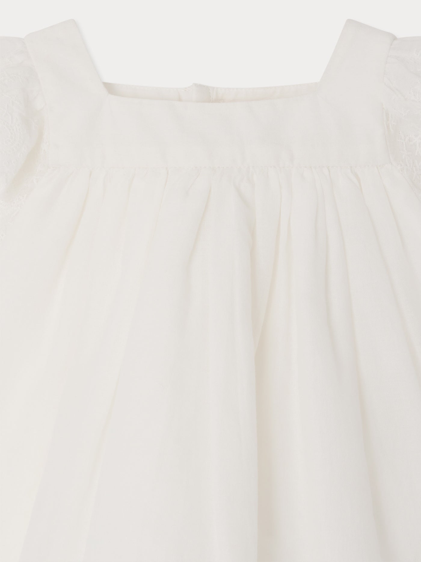 Layli blouse with broderie anglaise in organic cotton