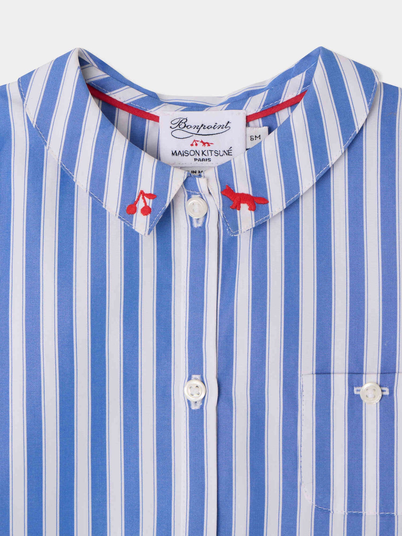 Bonpoint x Maison Kitsuné Lydiah dress in organic cotton