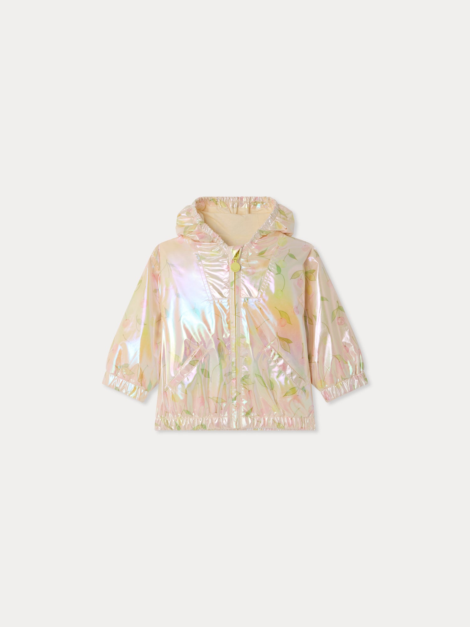 Bonpoint フルーツ柄 ジャケット 12A Alana water-repellent jacket • Bonpoint