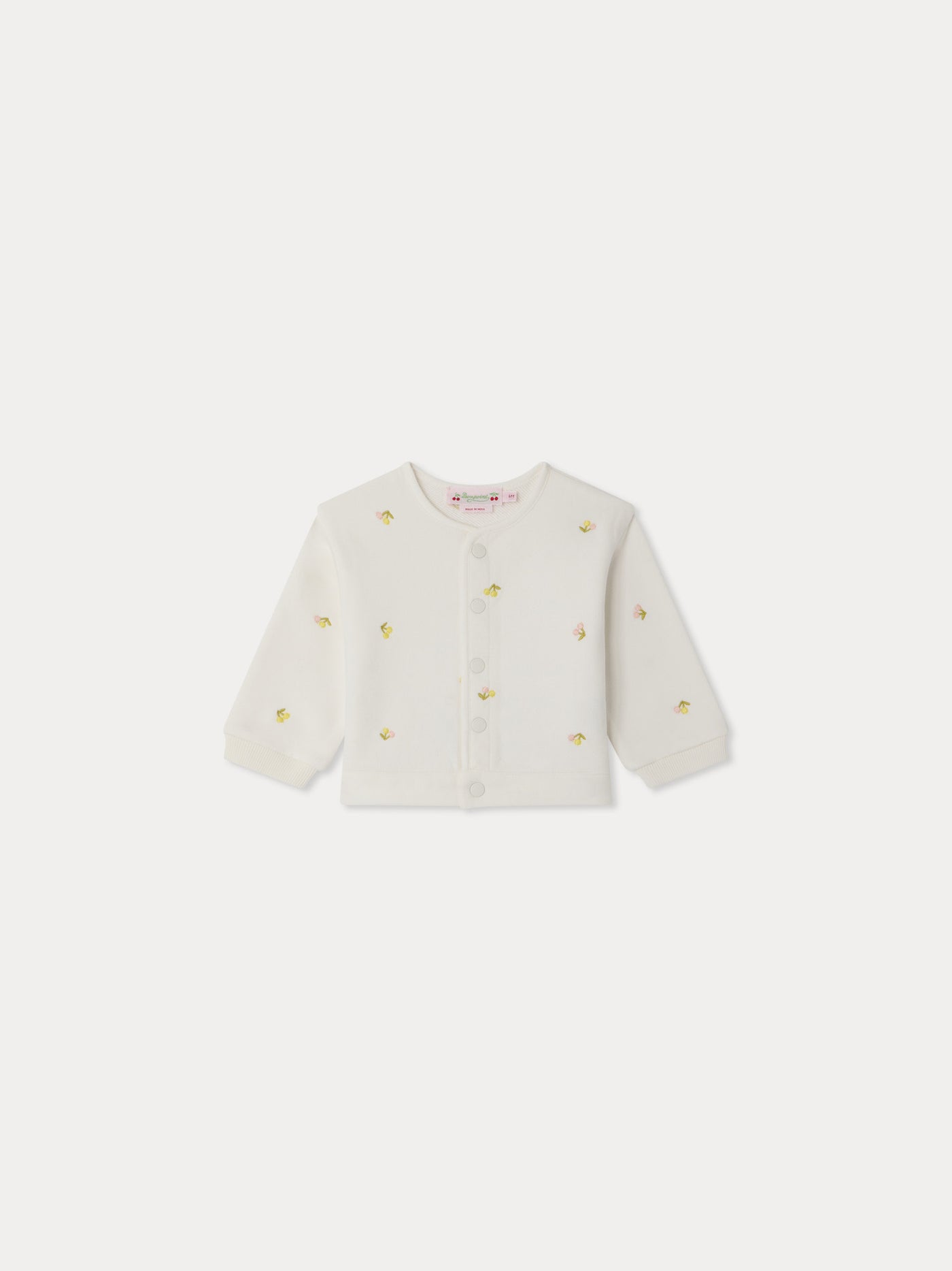 Eris sweatshirt embroidered with cherries in organic cotton