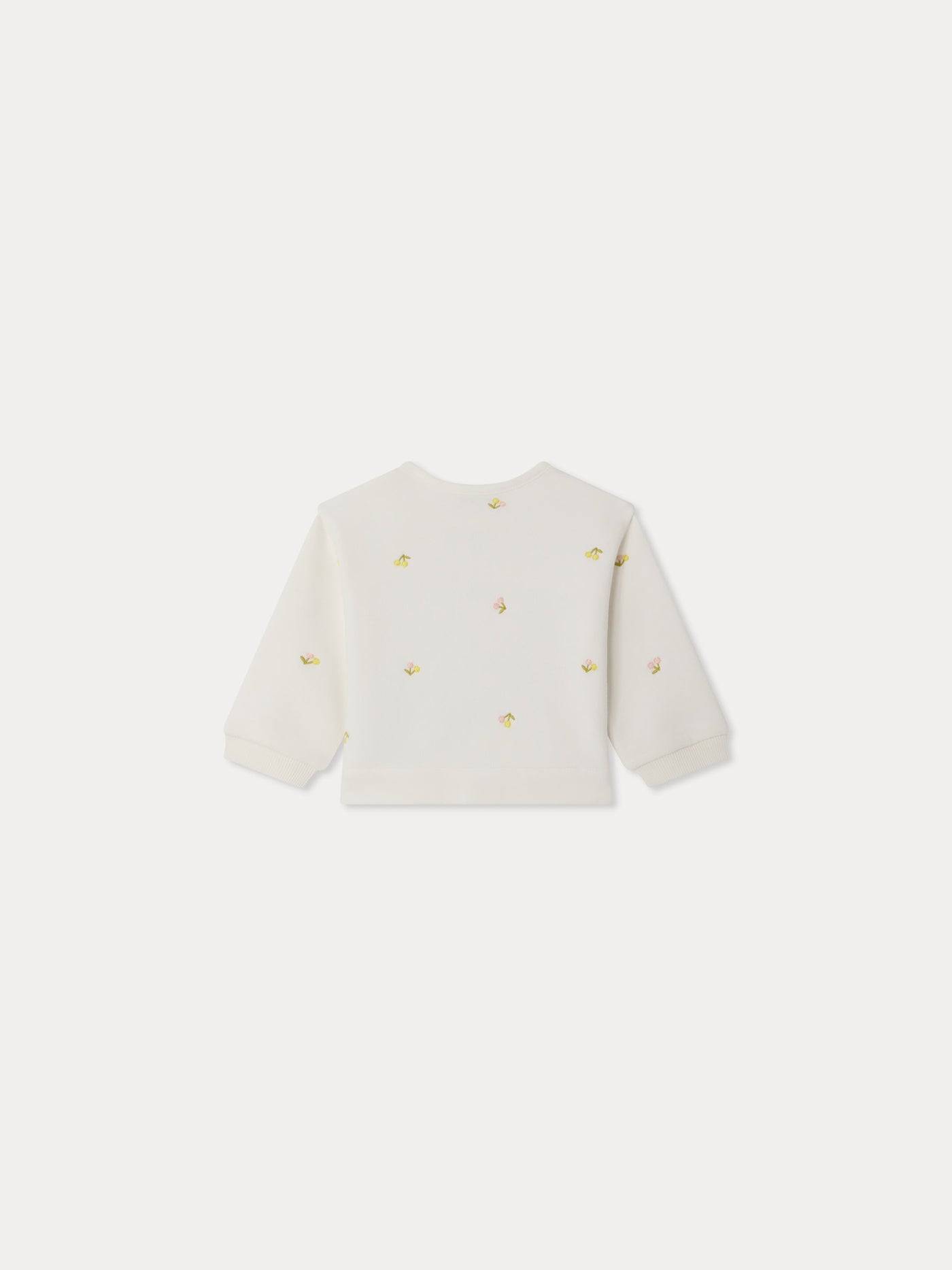 Eris sweatshirt embroidered with cherries in organic cotton