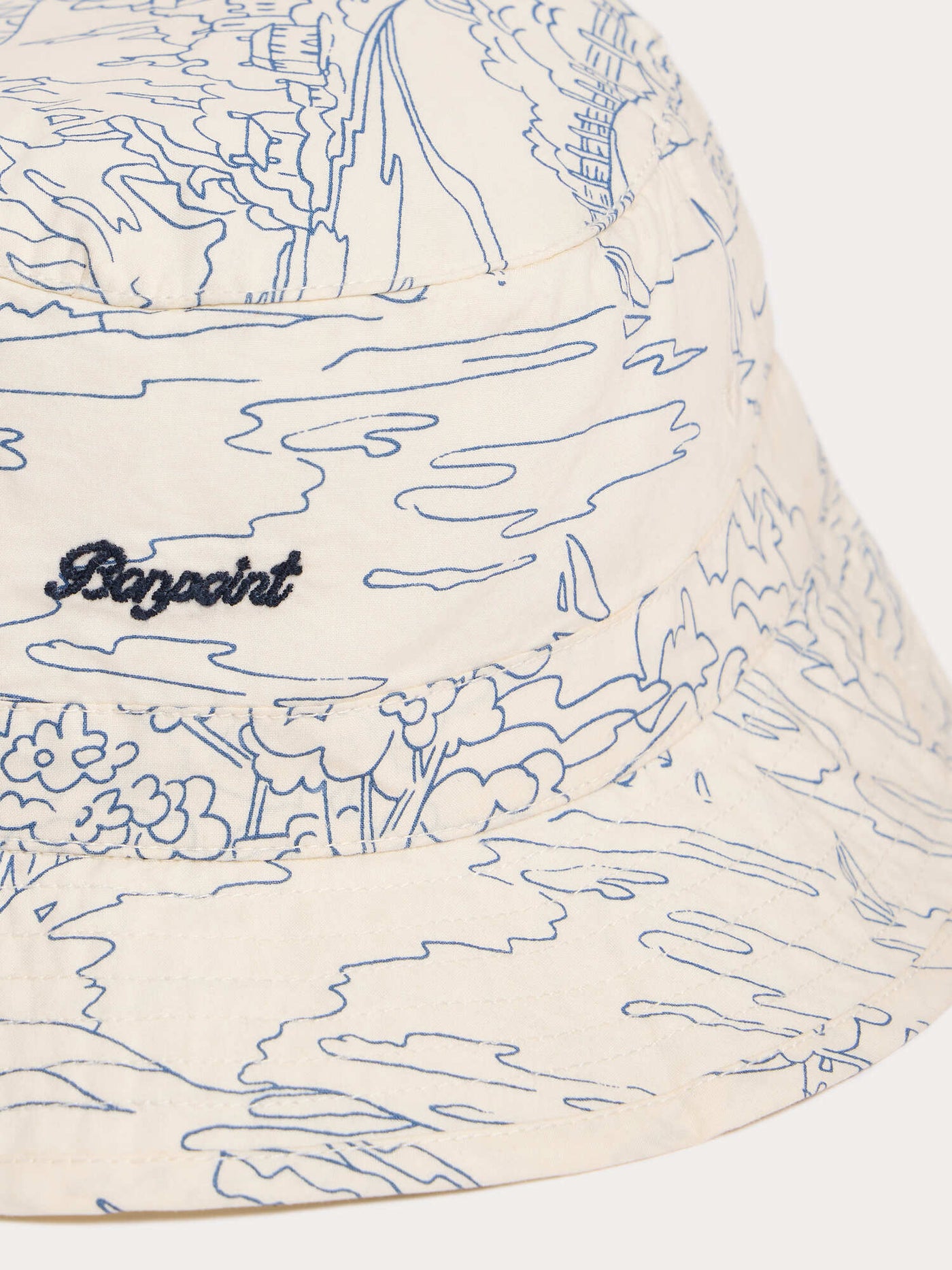 Bob Piob blue print in Liberty fabric in organic cotton