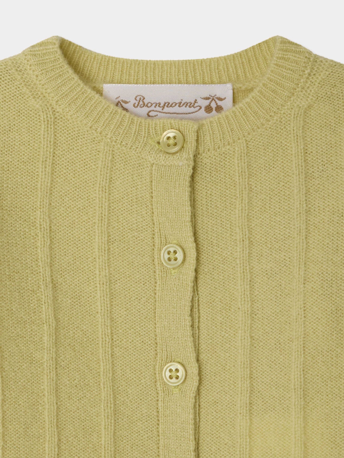 Leander round neck cashmere cardigan