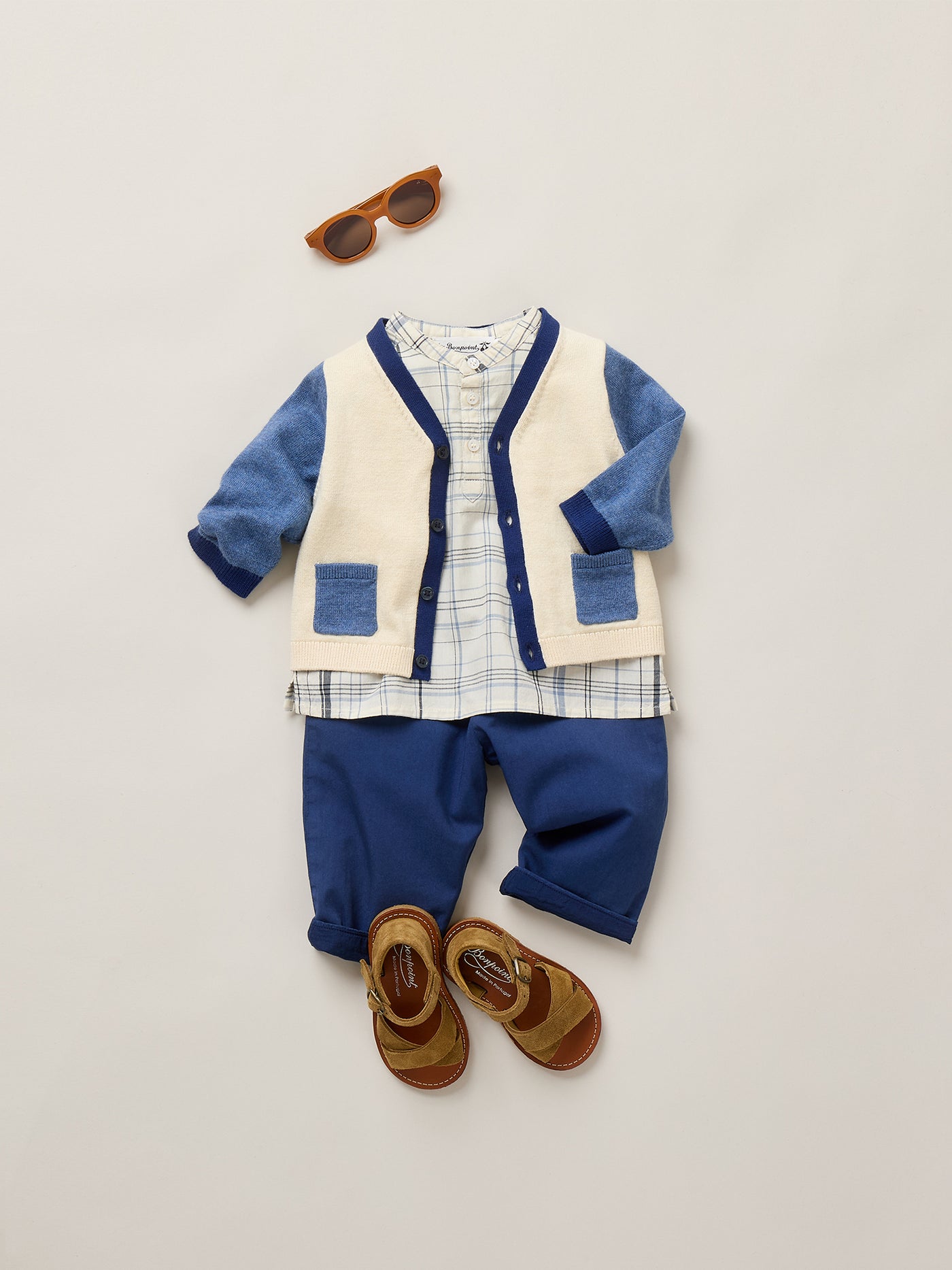 Dandy indigo trousers in organic cotton