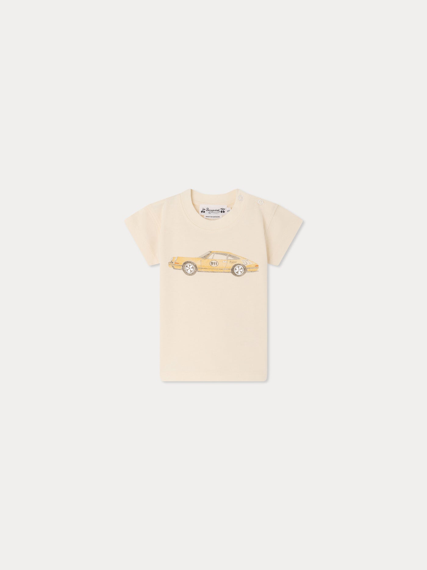 Bonpoint x Porsche Tom T-shirt printed in organic cotton