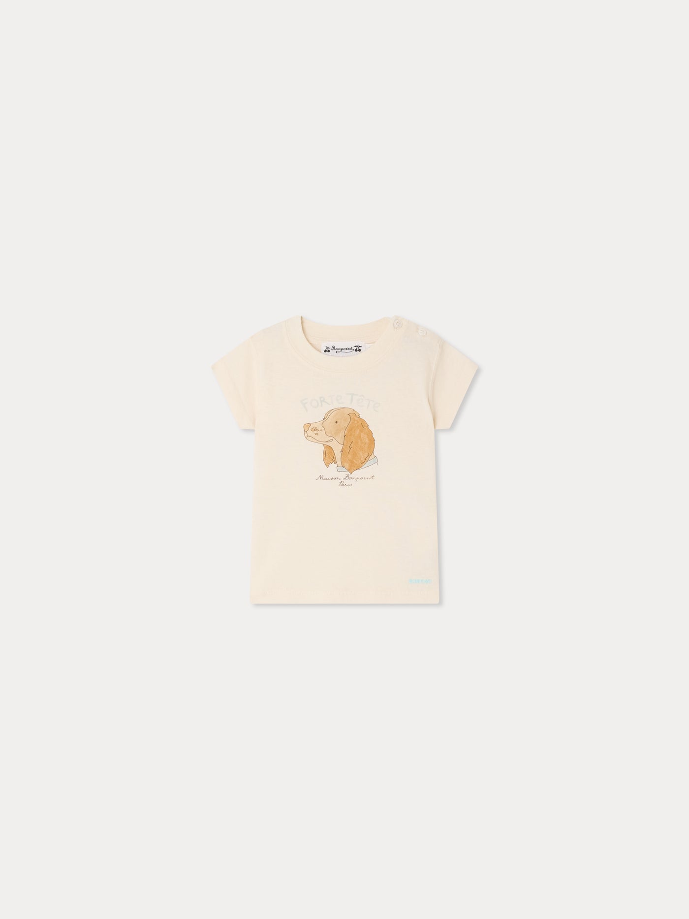 Tom printed forte-tête t-shirt in organic cotton