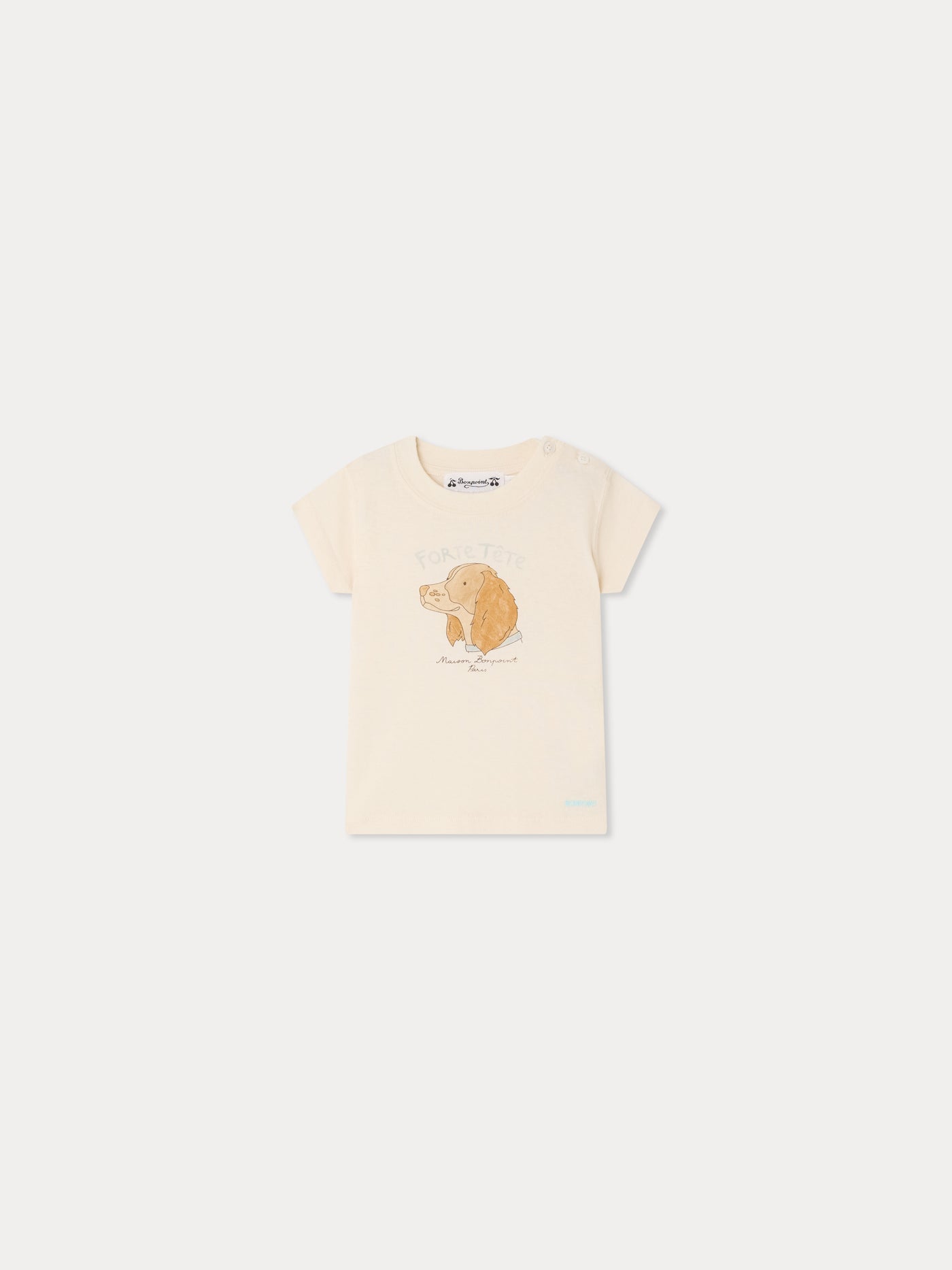Tom printed forte-tête t-shirt in organic cotton