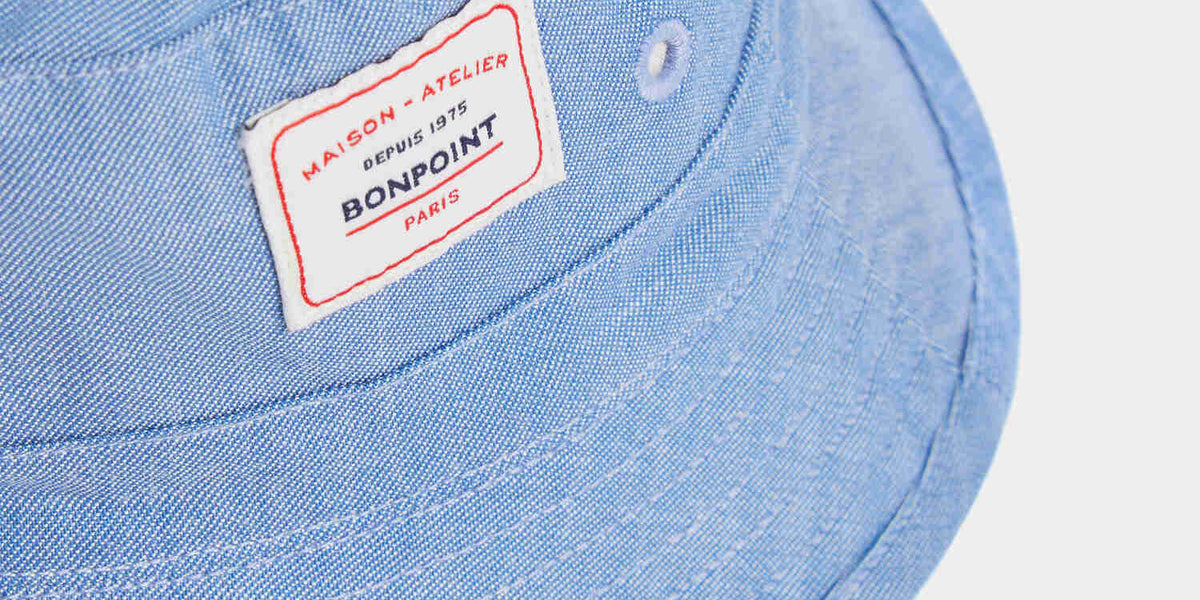 Blue organic cotton bob piob • Bonpoint